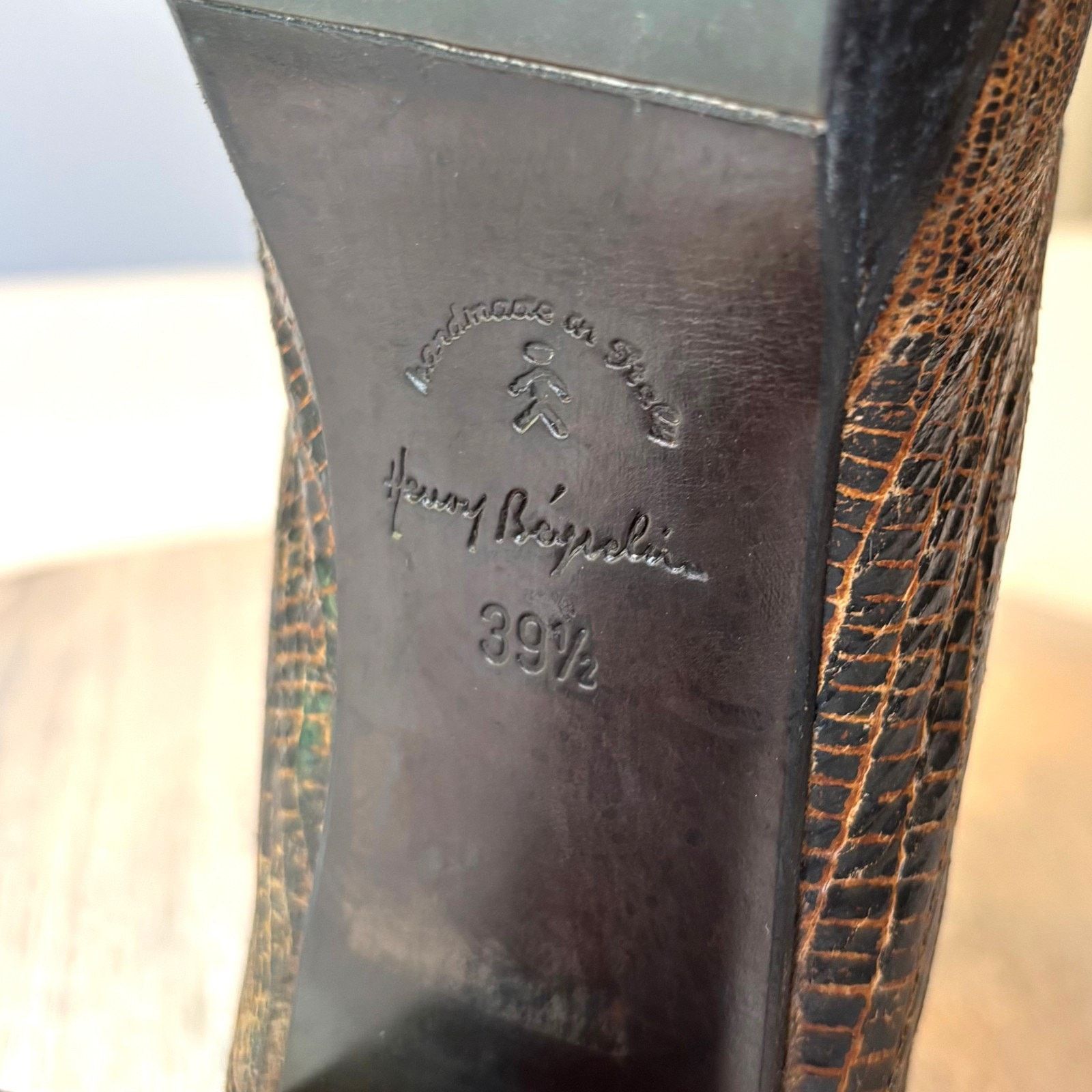 HENRY BEGUELIN Henry Beguelin Slingback Heels Leather Italy Size 9.5 Boho Size US 9.5 / IT 39.5 - 7 Thumbnail
