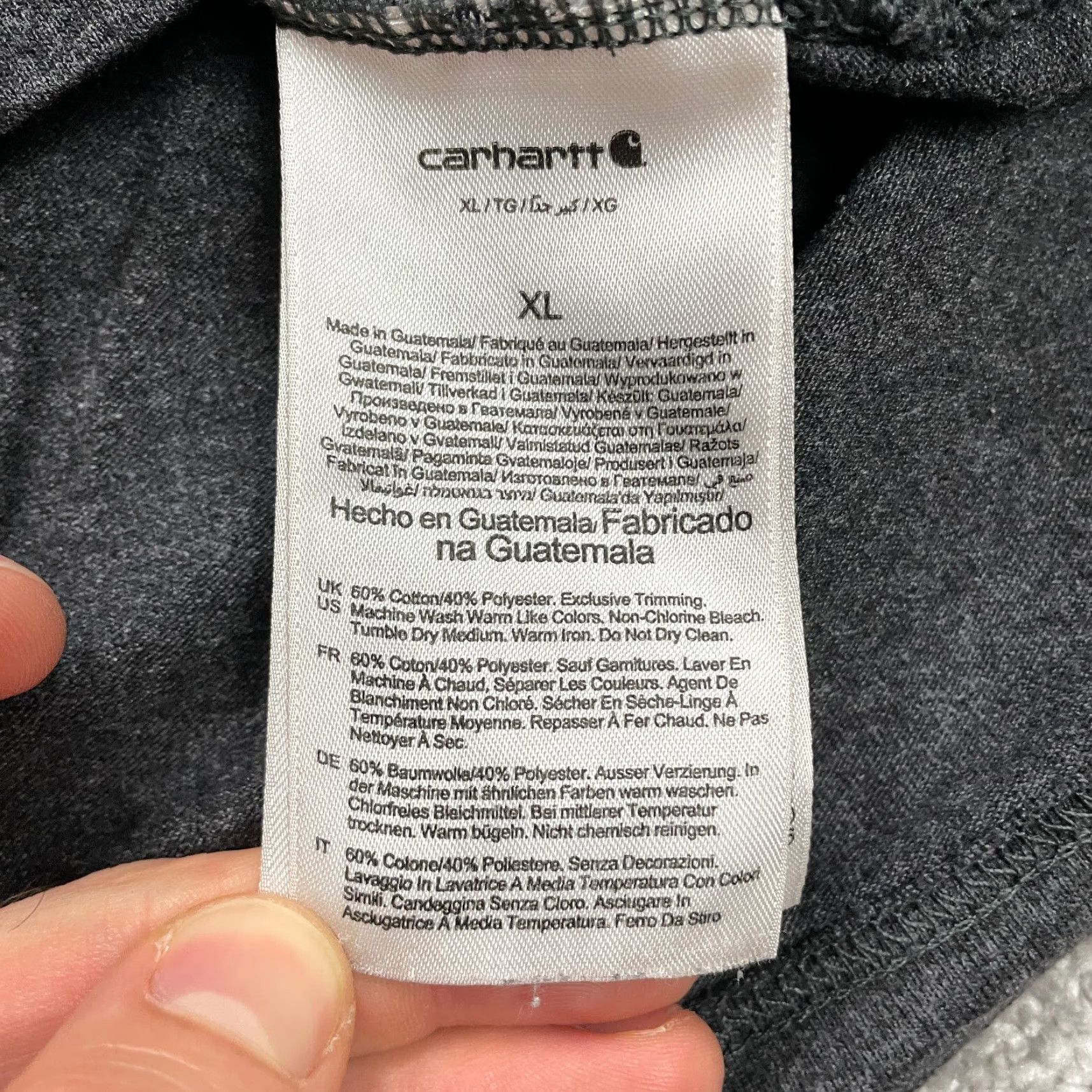 Carhartt VINTAGE Carhartt K87 Loose Fit T-Shirt Mens XL Gray Crew Neck Cotton Casual Pocket Tee Size US XL / EU 56 / 4 - 6 Thumbnail