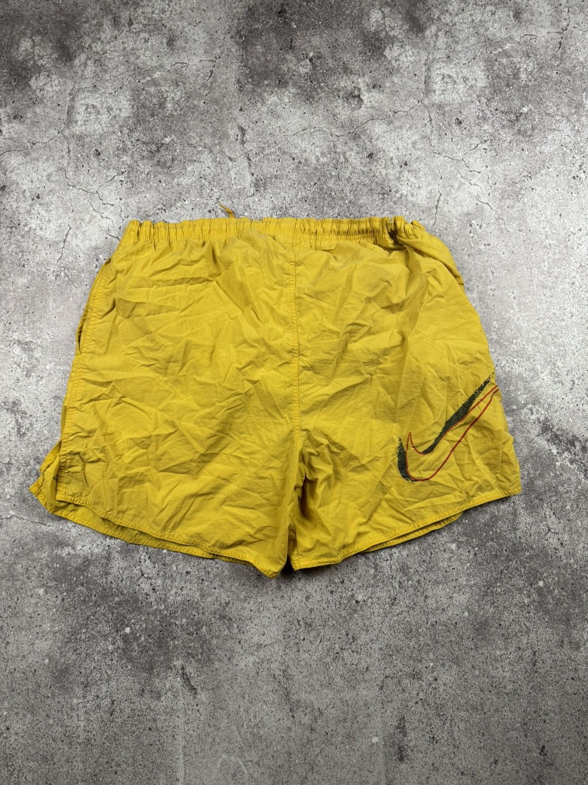 Nike NIKE VINTAGE BIG SWOOSH NYLON SHORTS 90’S JAPANESSE Y-3 Size US 36 / EU 52 - 4 Thumbnail
