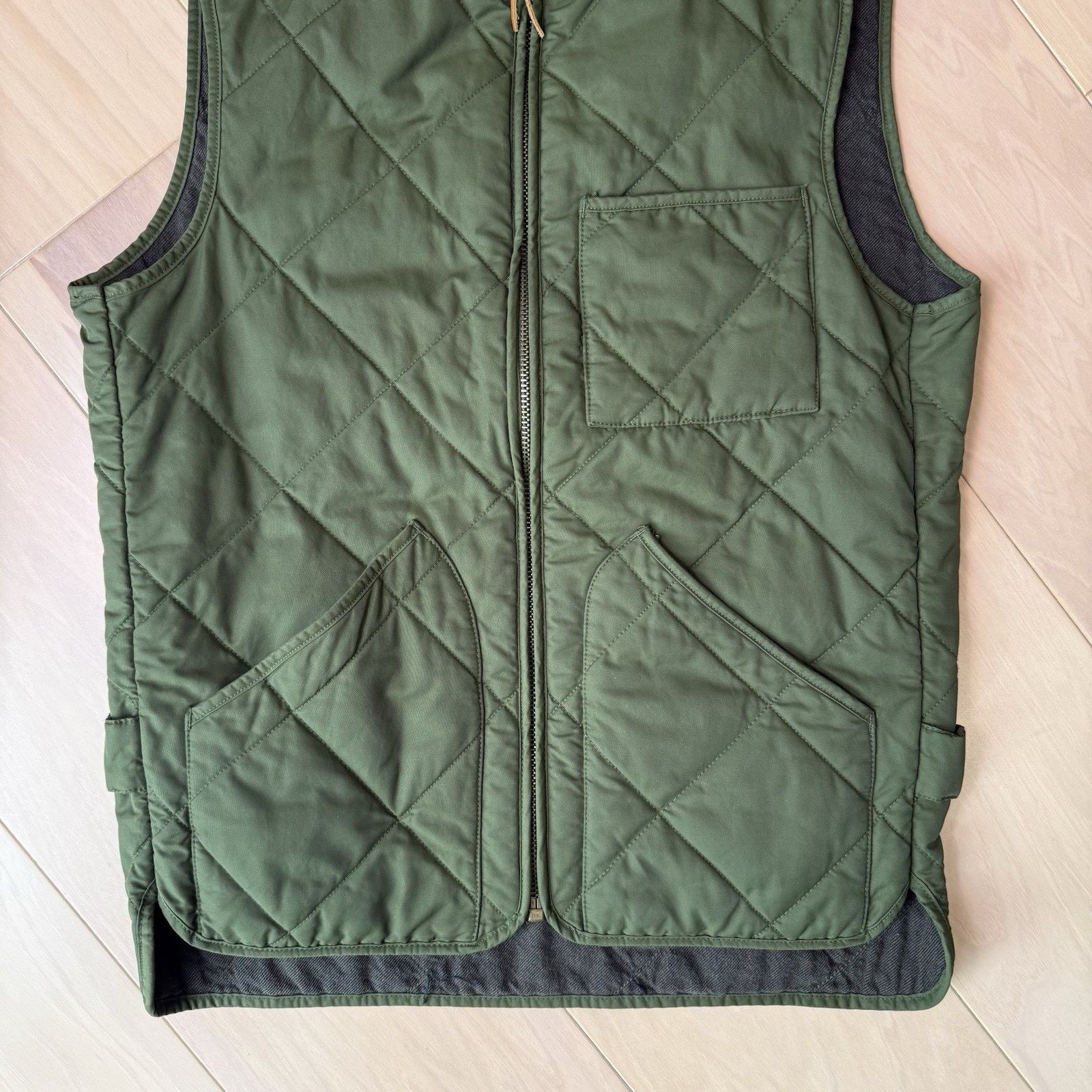 J.Crew J Crew Sussex Quilted Vest XS Green Full Zip Outerwear Size US XS / EU 42 / 0 - 5 Thumbnail
