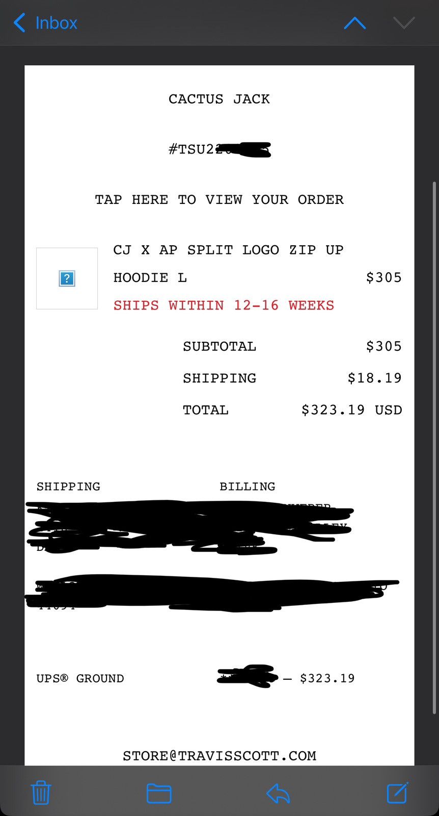 Audemars Piguet × Travis Scott Travis Scott X Audemars Piguet Zip-Up Hoodie Size US L / EU 52-54 / 3 - 11 Thumbnail