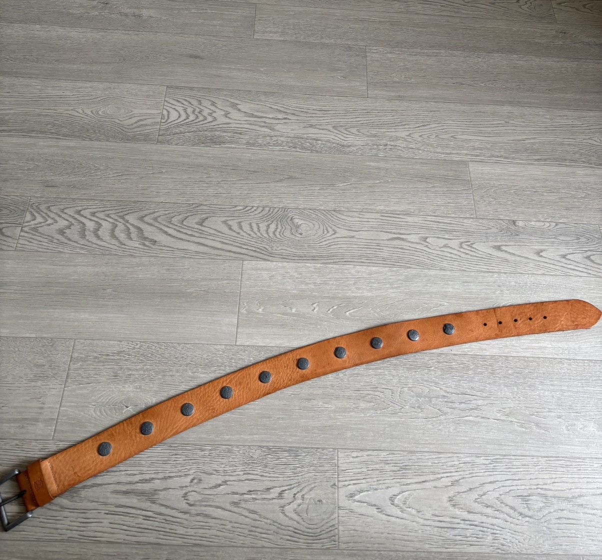 Jean Paul Gaultier × Vintage Jean Paul Gaultier JPG Leather Belt Metal Logo Archive Size ONE SIZE - 2 Thumbnail