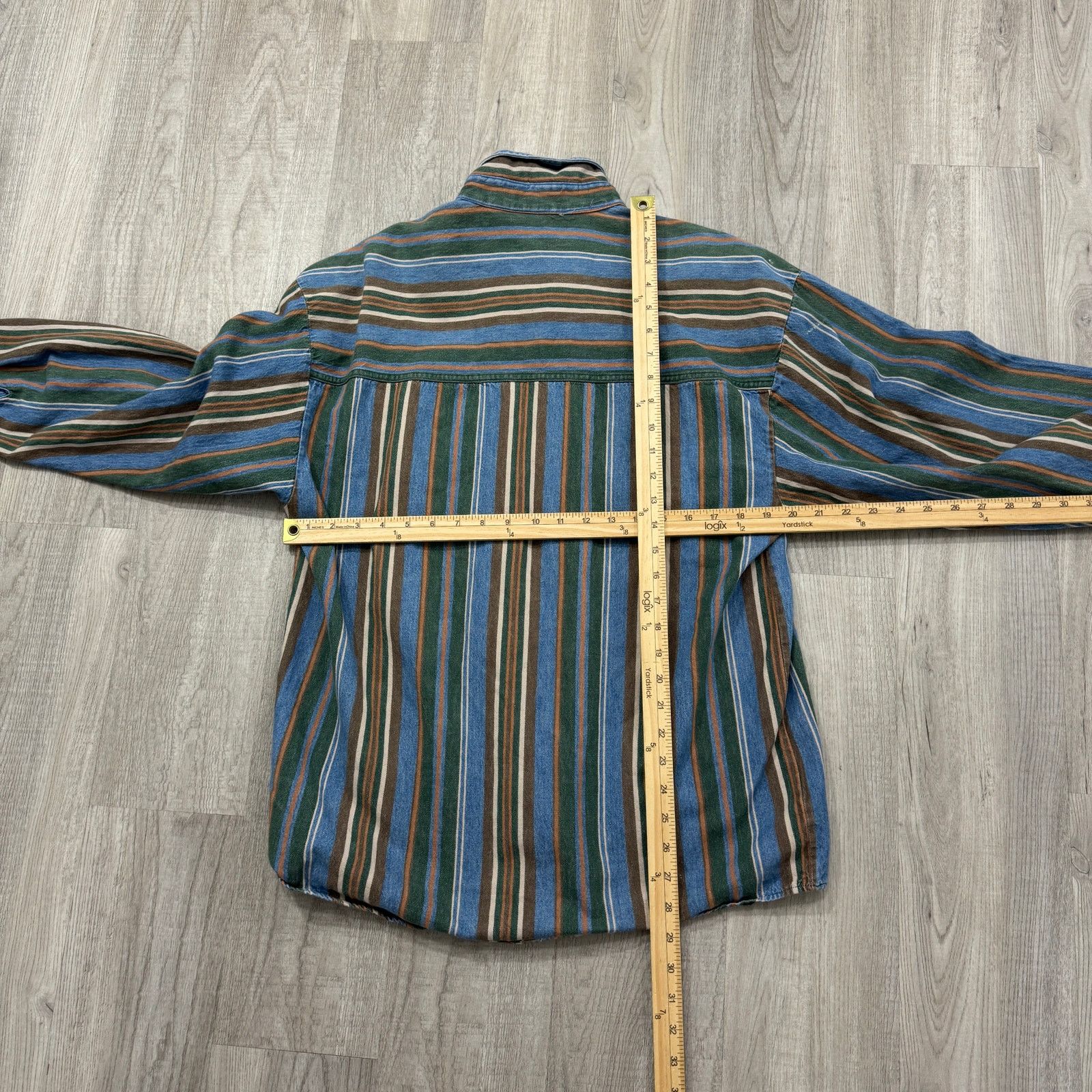 Vintage Vintage Bon Homme Striped Shirt Men's Medium Collared Size US M / EU 48-50 / 2 - 6 Thumbnail