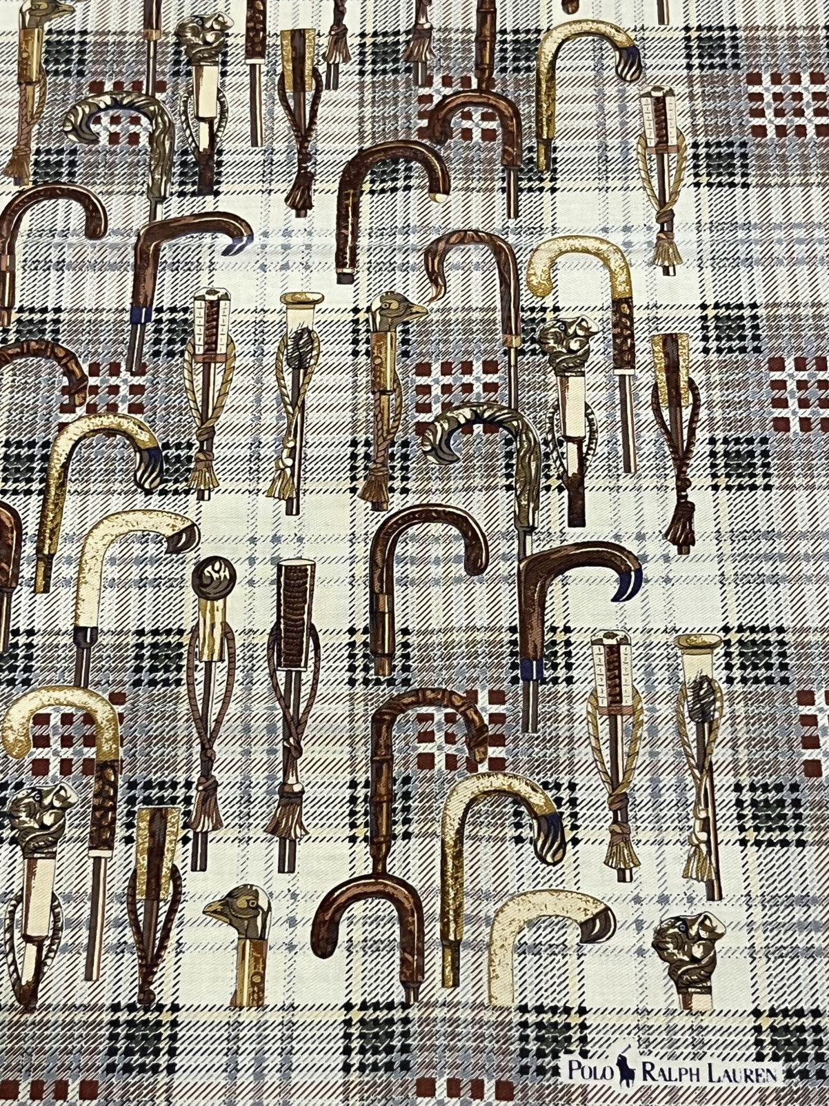 Polo Ralph Lauren 🔥Polo Ralph Lauren Antique Head Walking Cane Print Bandana Size ONE SIZE - 4 Thumbnail