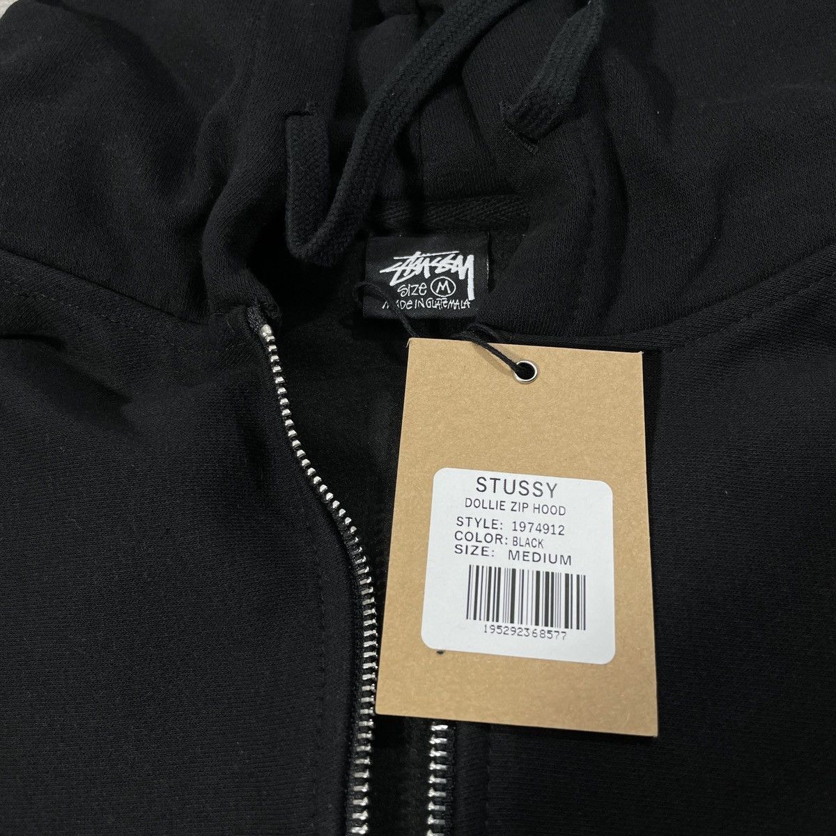 Stussy STUSSY " DOLLIE " ZIP HOODIE BLACK Size US L / EU 52-54 / 3 - 5 Thumbnail