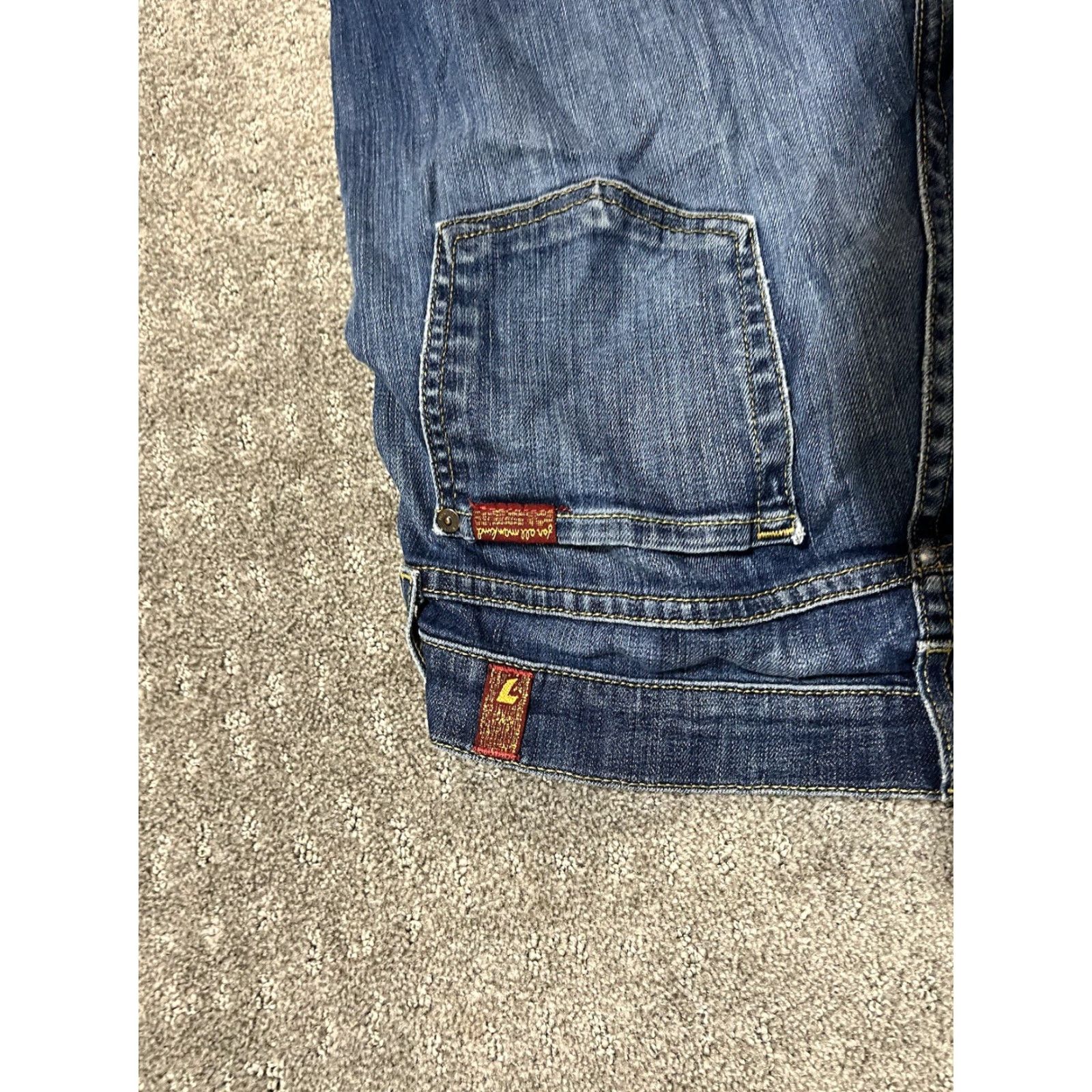 7 For All Mankind VINTAGE 7 For All Mankind Jeans Womens 27 Blue Denim Ankle Slim Stretch City Size 27" / US 4 / IT 40 - 5 Thumbnail
