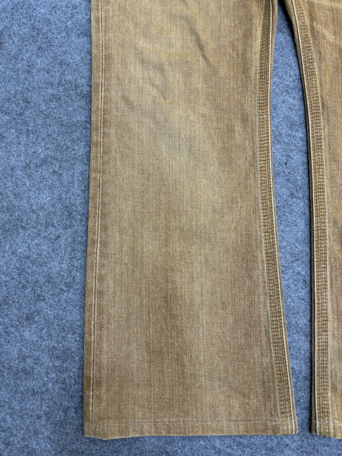 Edwin 💥Rare Colour💥Edwin 401XVS Rust Flare Cinch Back Denim F492 Size US 33 - 9 Thumbnail