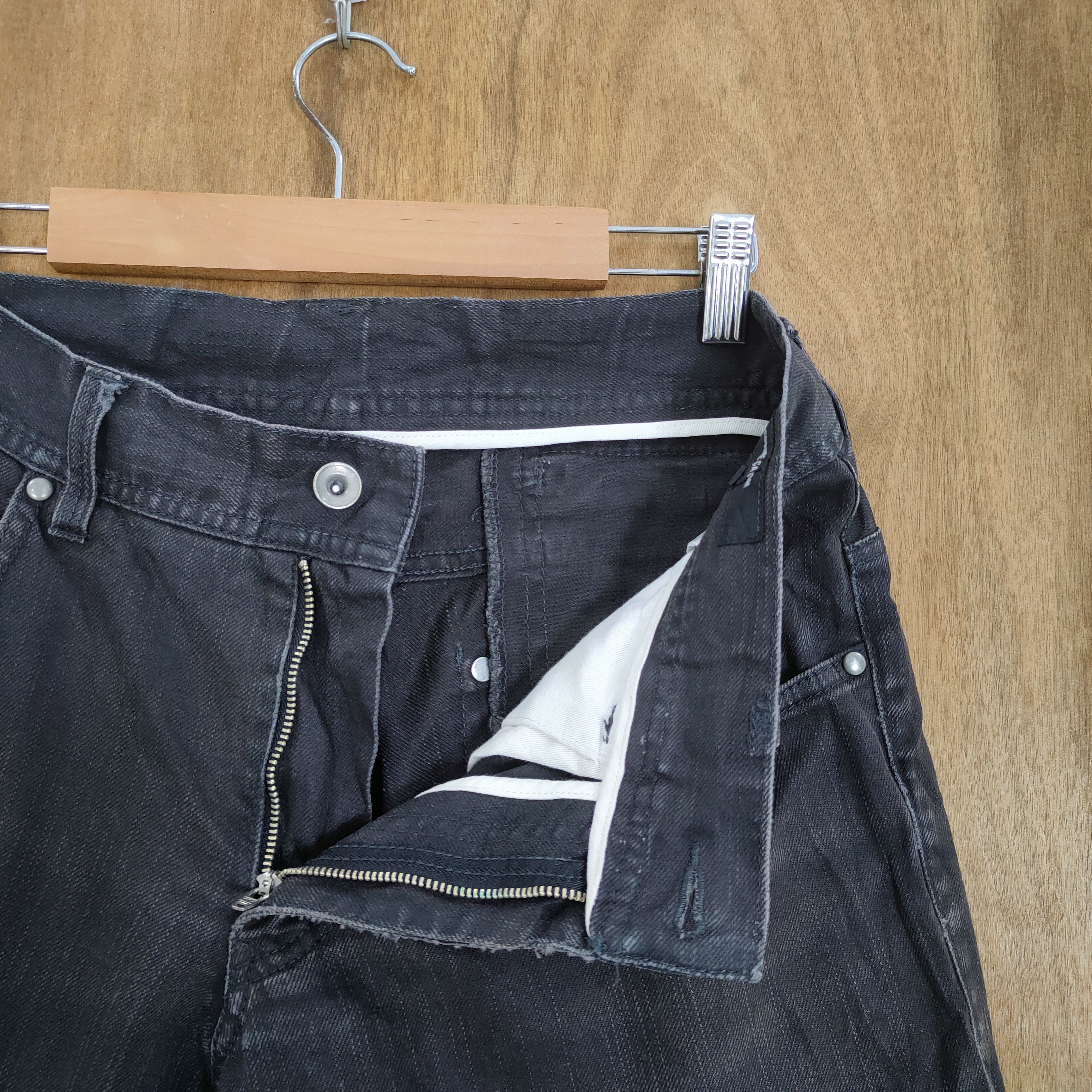 Japanese Brand JAPANESE BRAND BLACK JEANS PANTS MULTIPOCKET Size US 31 - 10 Thumbnail