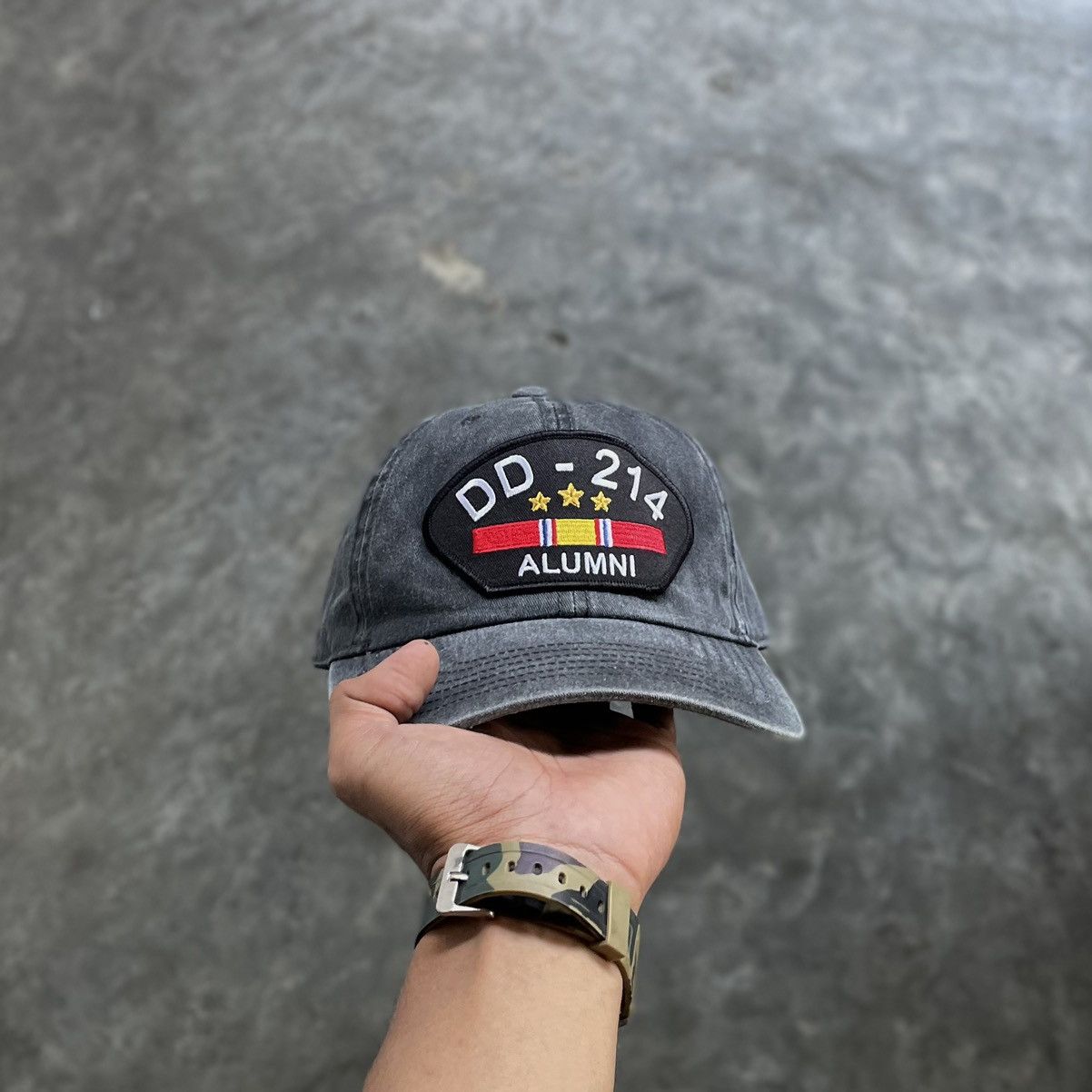 Cobra DD-214 ALUMNI VETERAN VTG GREY HAT!! Size ONE SIZE - 2 Thumbnail