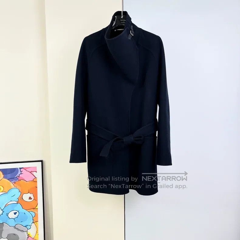 Hermes Hermes Two-pocket Belted Cashmere Coat Size XS / US 0-2 / IT 36-38 - 3 Thumbnail