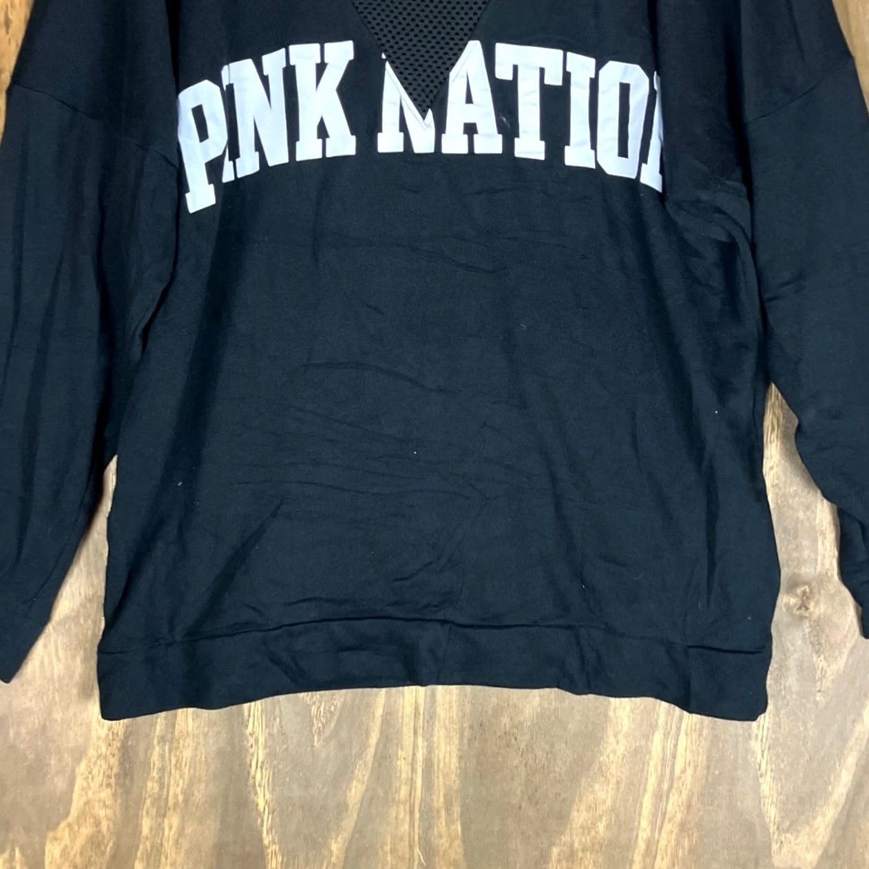 Vintage PINK Victoria Secret Womens Sweatshirt Black 'Pink Nation' Long Sleeve Casual L Size L / US 10 / IT 46 - 3 Thumbnail