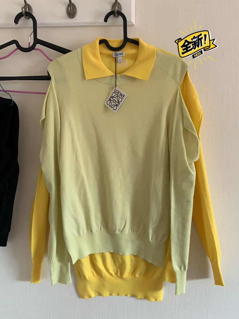 Loewe Loewe Pieced off-shoulder sweater Size S / US 4 / IT 40 - 1 Thumbnail