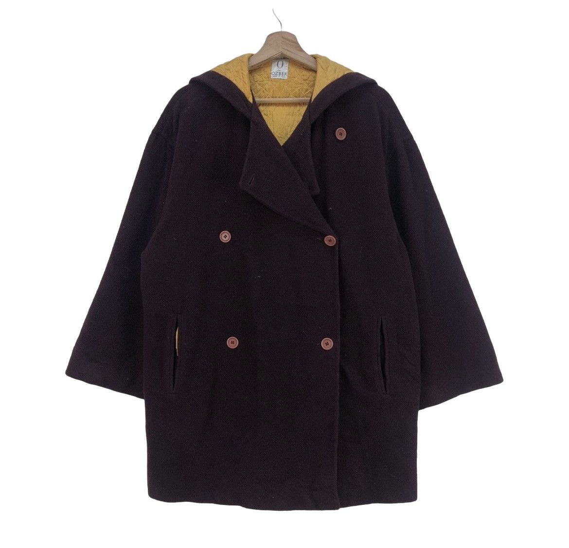 Other Italian Designer Obzek Wool Hooded Jacket Quilted Inner Size L / US 10 / IT 46 - 1 Thumbnail