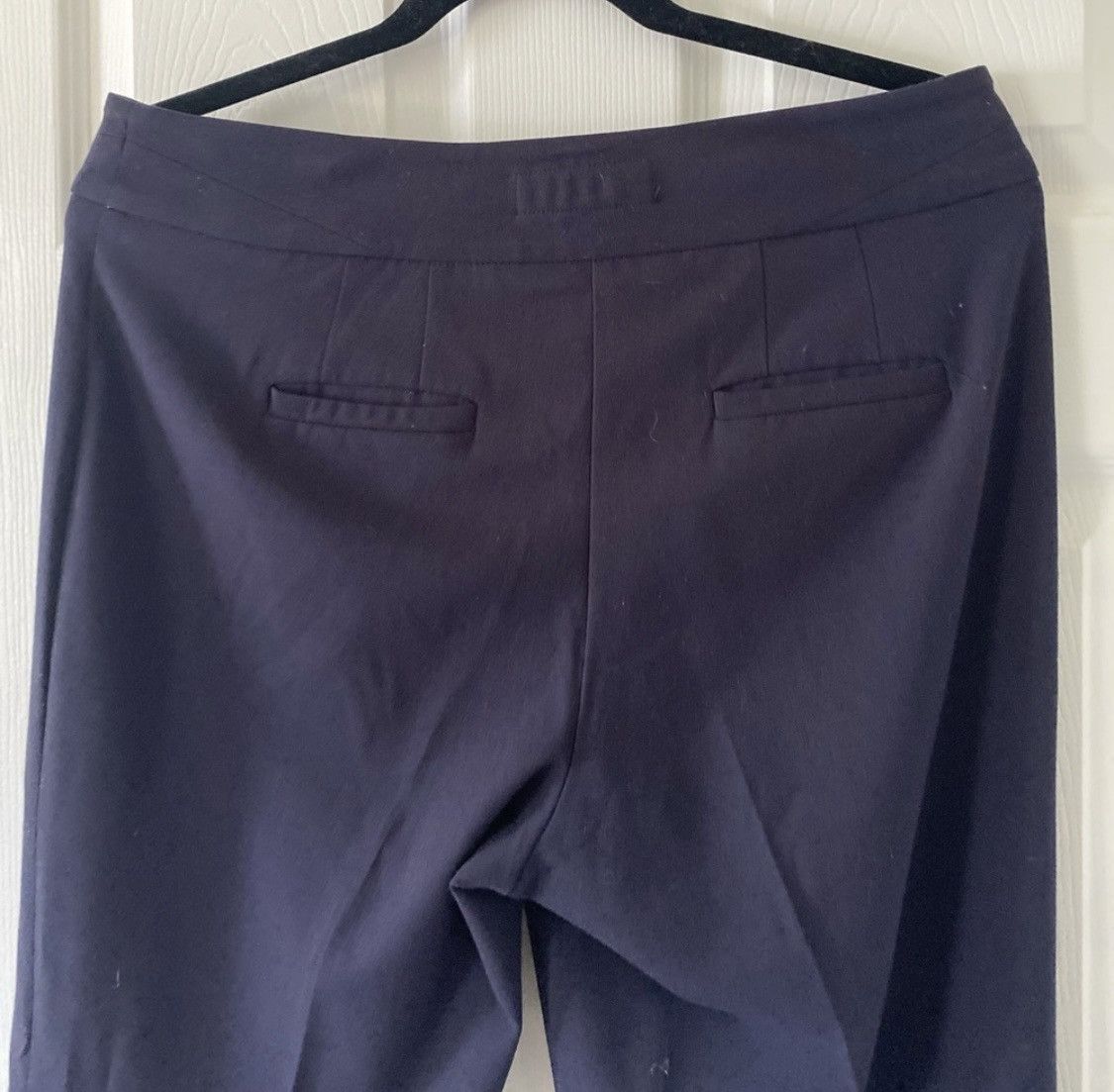Other BRIGGS NEW YORK DARK BLUE PLEATED HIGH RISE DRESS PANTS Size 28" / US 6 / IT 42 - 6 Thumbnail