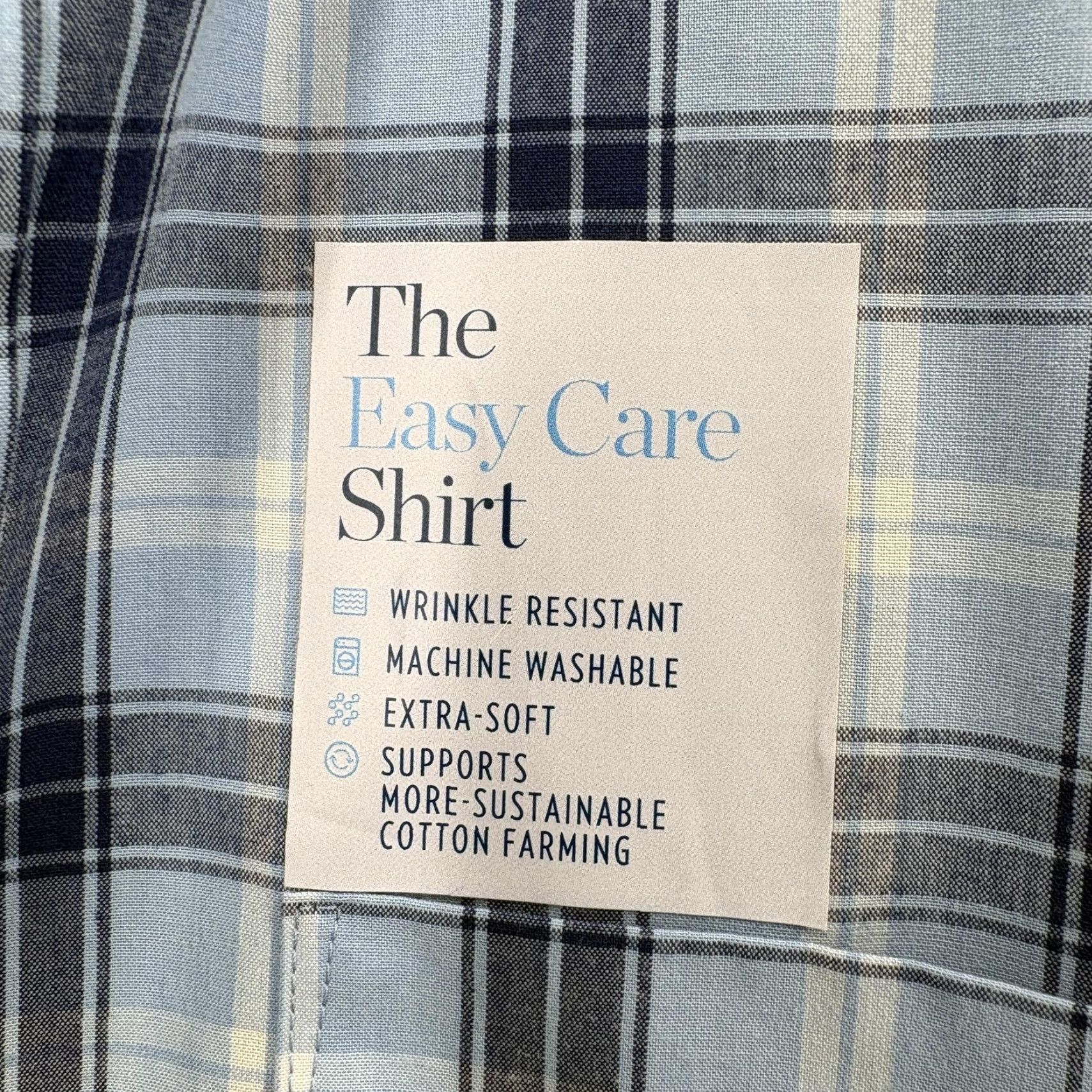 Croft & Barrow Croft & Barrow Easy Care Shirt Mens Small Blue Plaid Short Sleeve Button-Up NWT Size US S / EU 44-46 / 1 - 4 Thumbnail