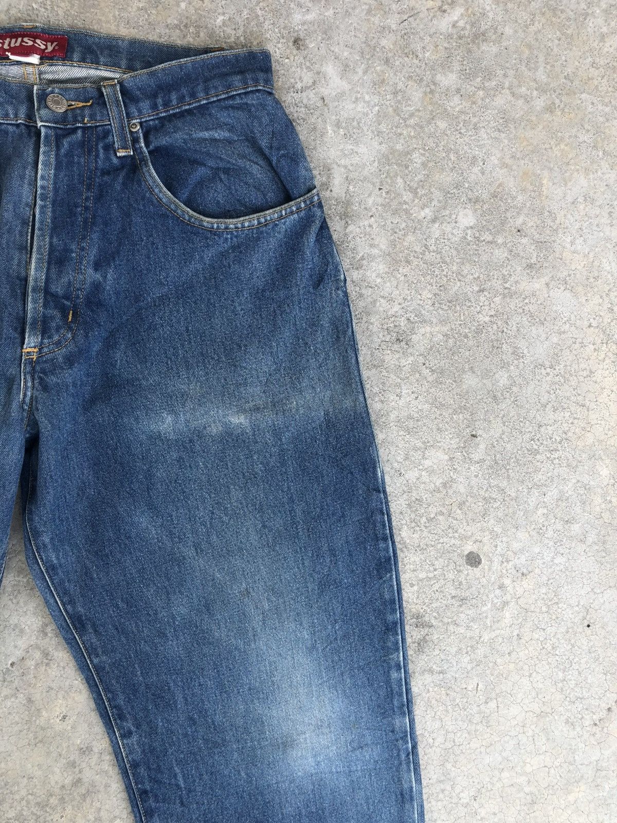 Stussy Stussy Baggy Jeans Distressed Jeans Size US 31 - 5 Thumbnail