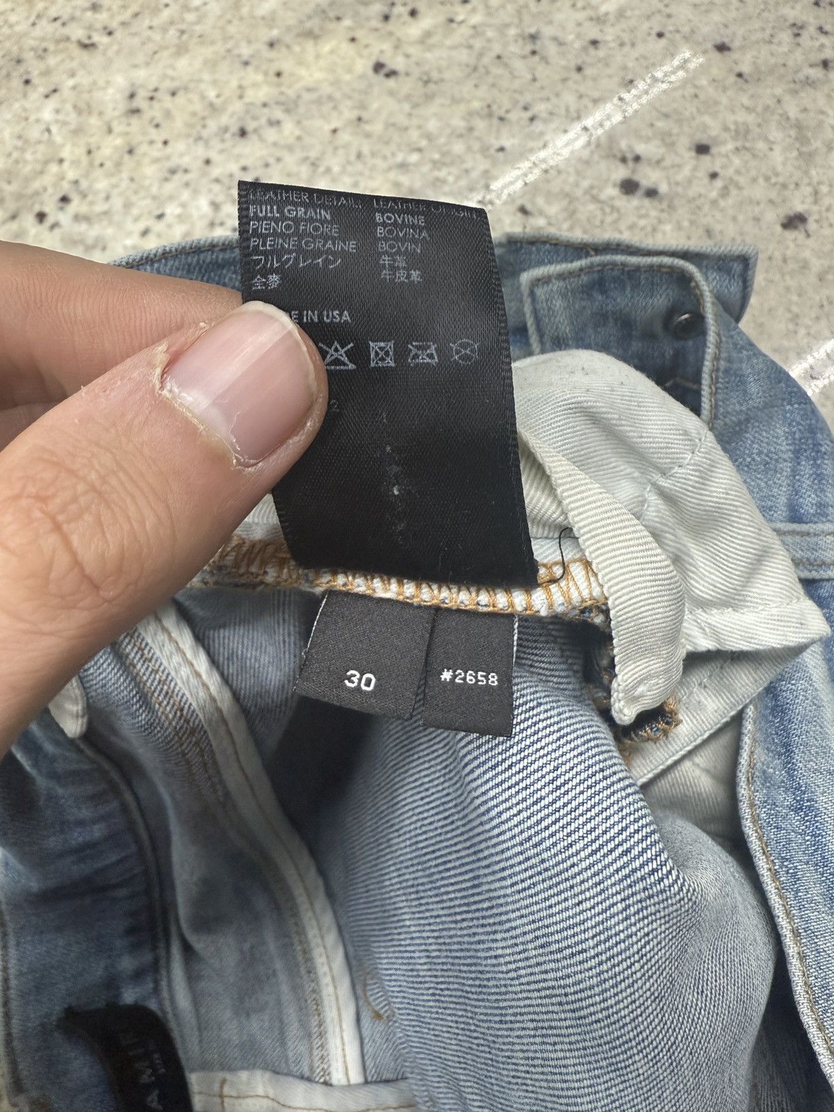 Amiri Amiri Blue Denim Cheetah MX1s Size US 30 / EU 46 - 10 Thumbnail