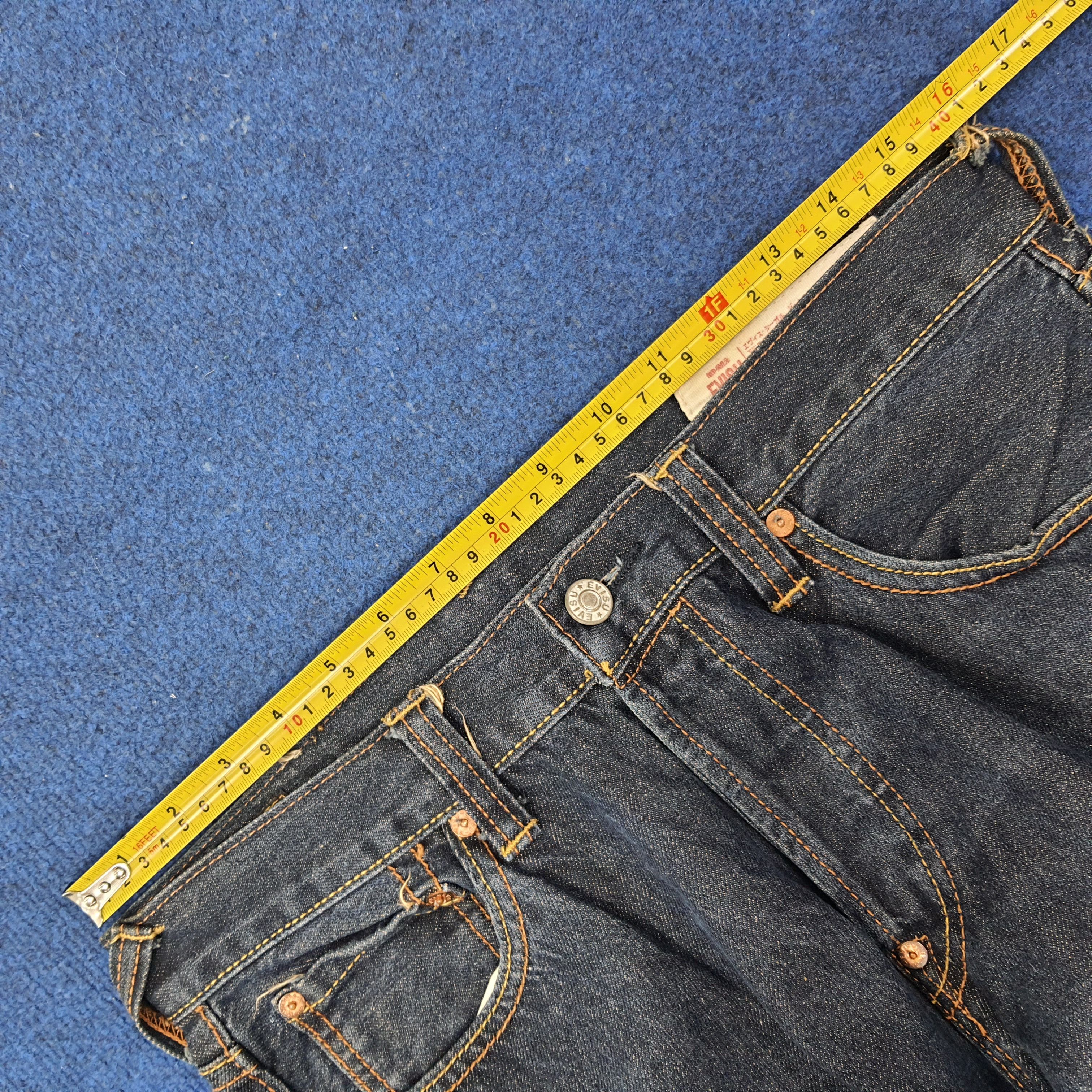 Japanese Brand Vintage Evisu Selvedge Japan Custom Daicock Jeans C244N11 Size US 32 / EU 48 - 15 Thumbnail