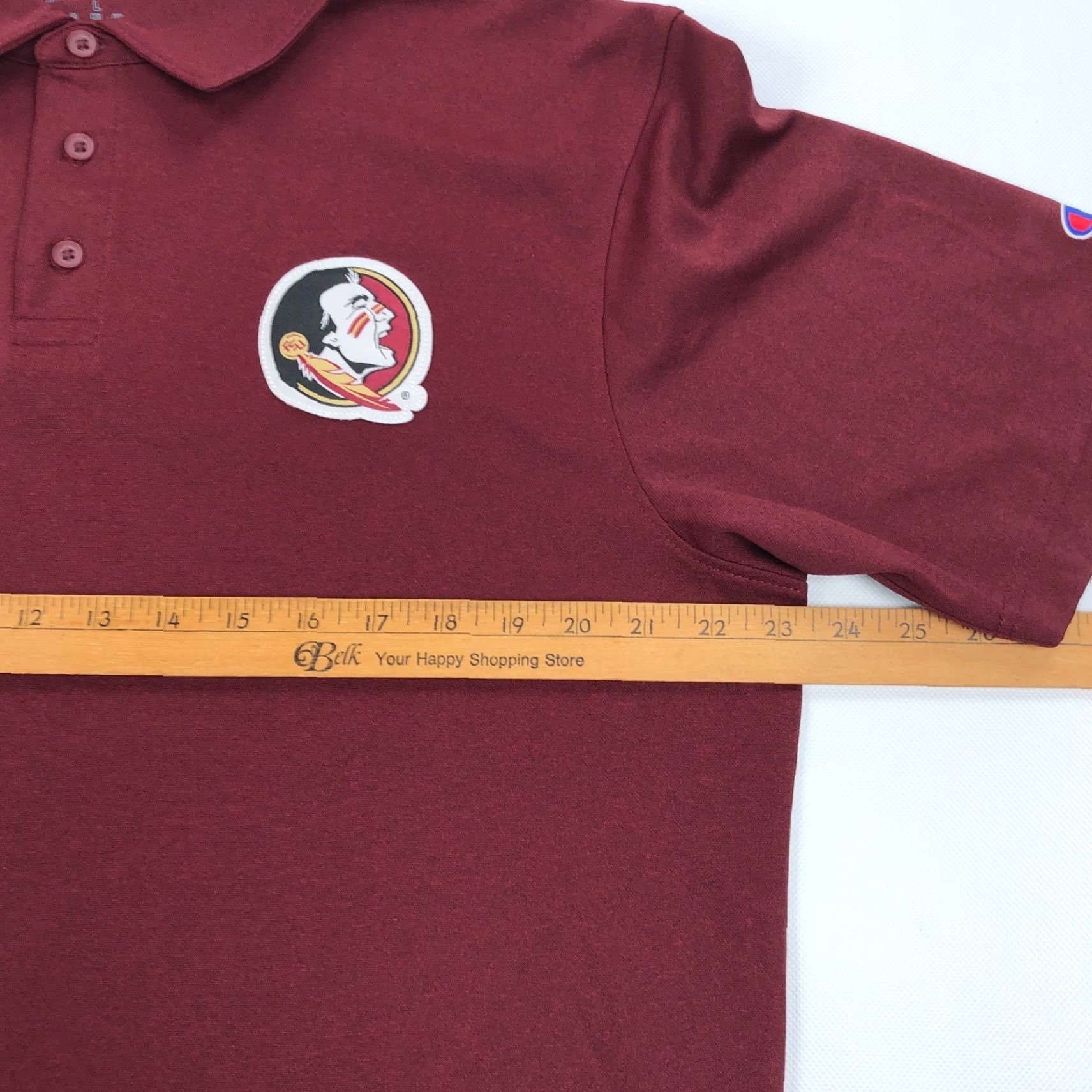 Champion Champion FSU Seminoles Polo Shirt Men L Red White Embroidered Sports Golf Tennis Casual Activewear Summer Comfort Size US L / EU 52-54 / 3 - 7 Thumbnail