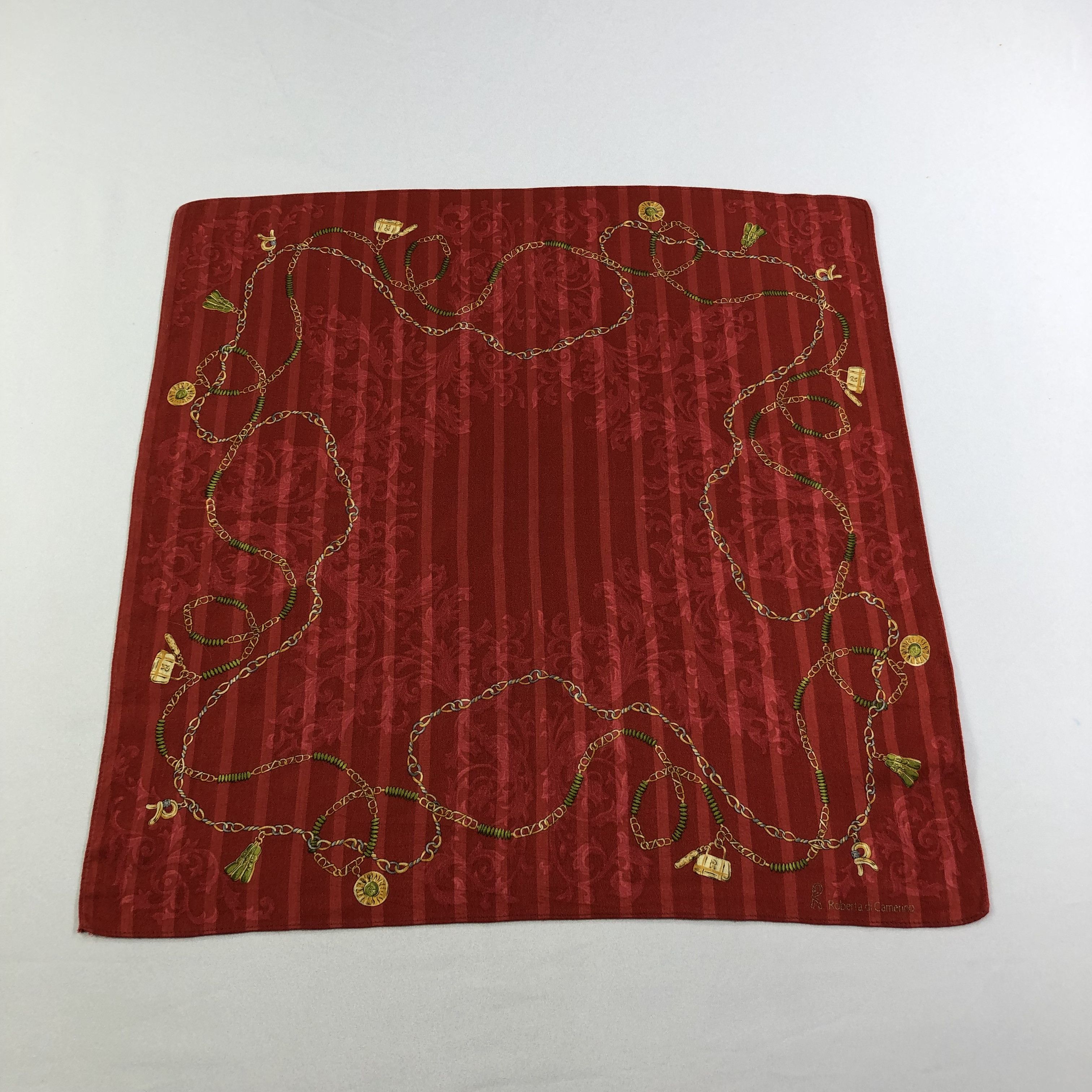 Roberta di Camerino × Vintage Roberta di Camerino Handkerchief Neckerchief Bandana H2164 Size ONE SIZE - 2 Thumbnail