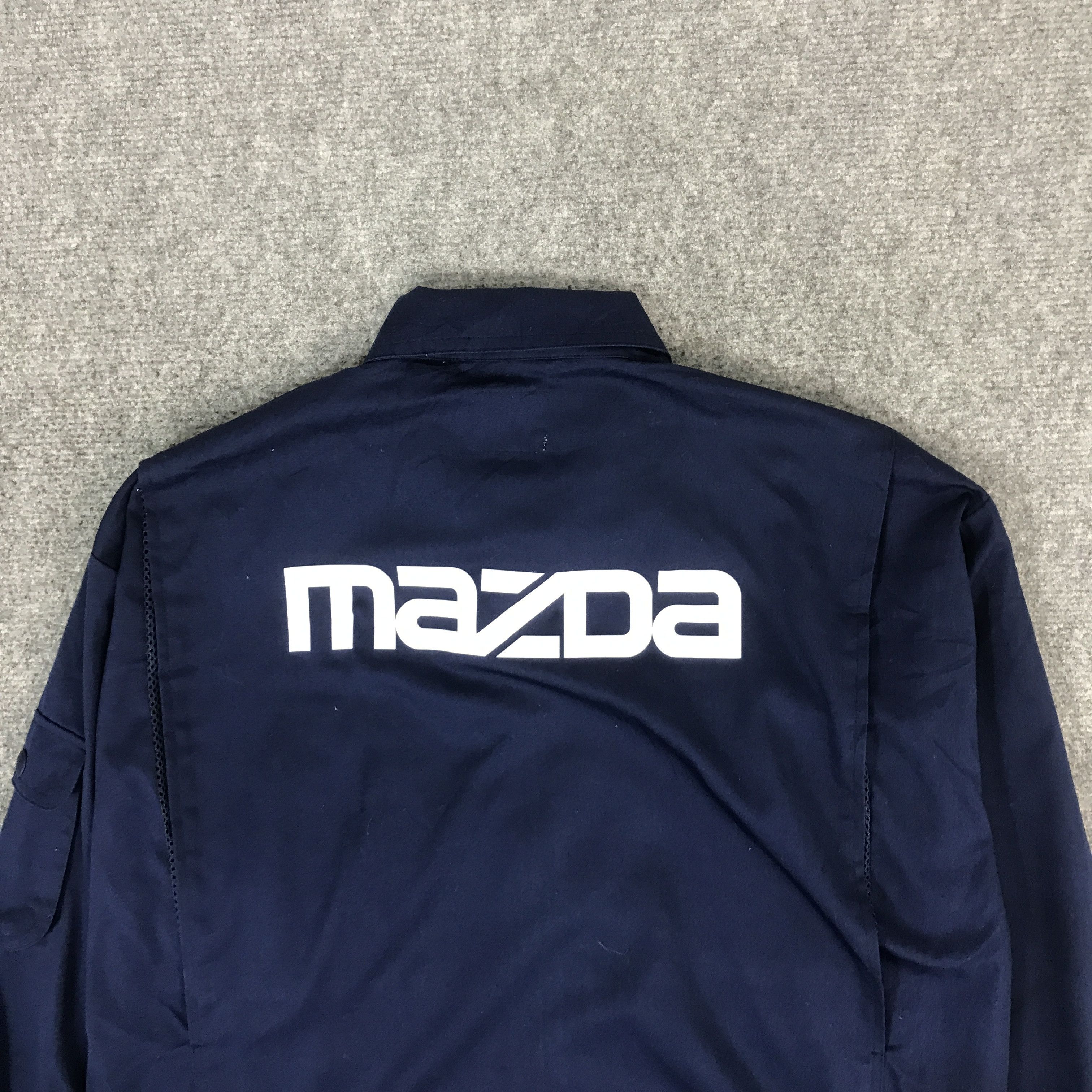 Japanese Brand MAZDA RACING TEAM BLUE UNIFORM CUSTOM JACKET K70B7 Size US L / EU 52-54 / 3 - 4 Thumbnail