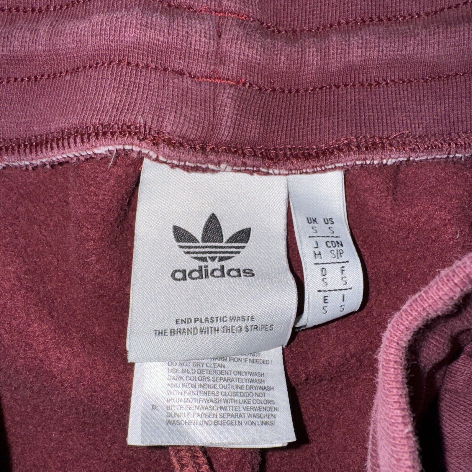 Adidas × Japanese Brand × Vintage Adidas Jogger Sweatpants Burgundy Small 26x28 Size US 26 / EU 42 - 4 Thumbnail
