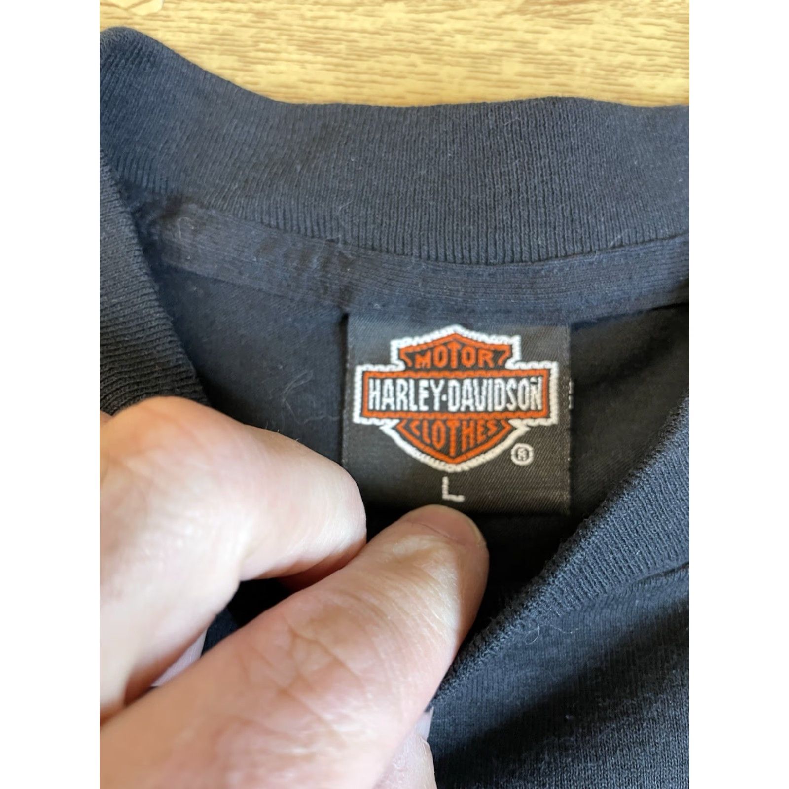 Harley Davidson VINTAGE Harley-Davidson T-Shirt Horse 3D EMBLEM 1992 Running Free Black Large Men Adult Regular Short Sleeve Crew Neck Key West Size US L / EU 52-54 / 3 - 4 Thumbnail