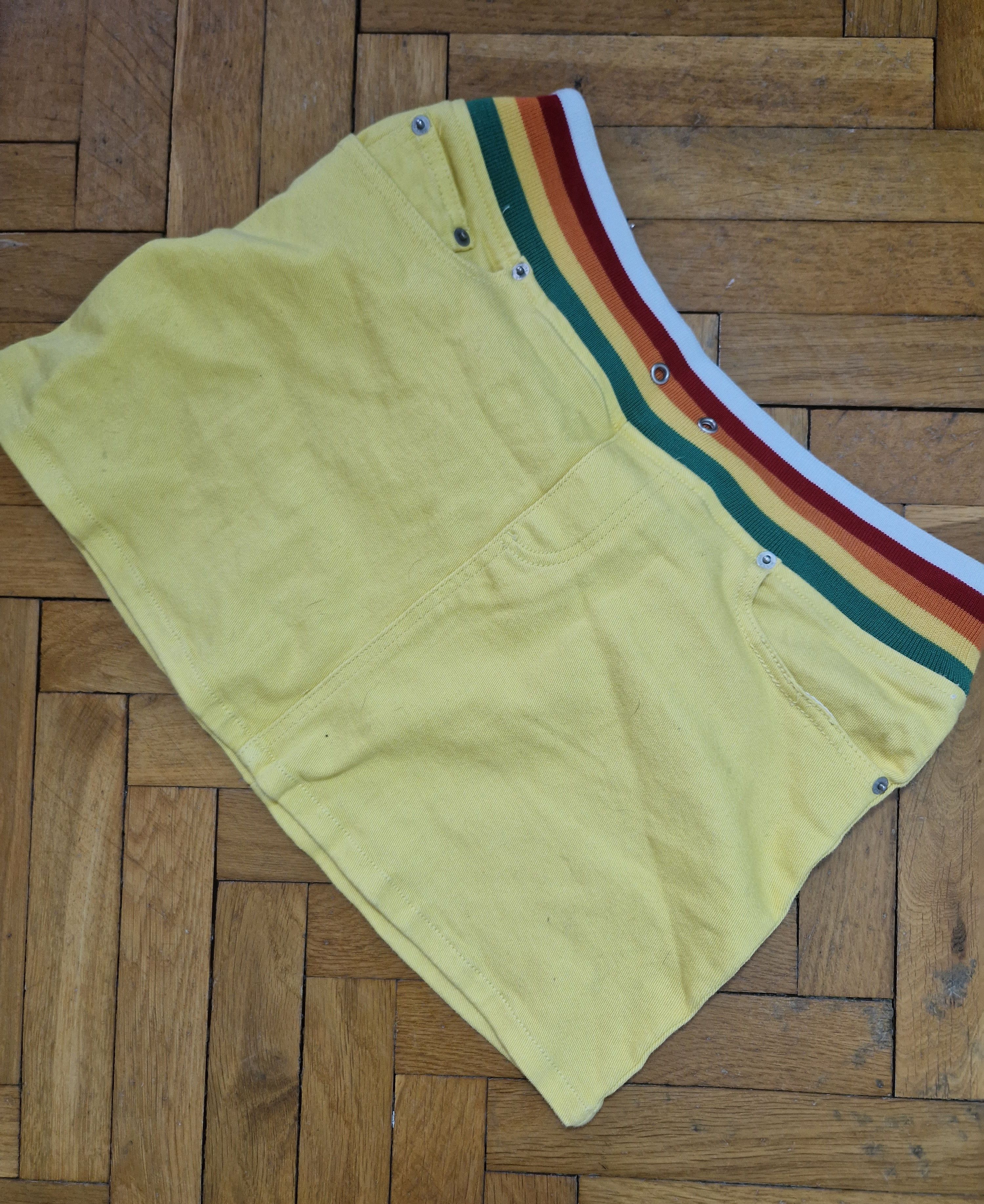 Hysteric Glamour vintage yellow mini skirt Size 28" / US 6 / IT 42 - 4 Thumbnail