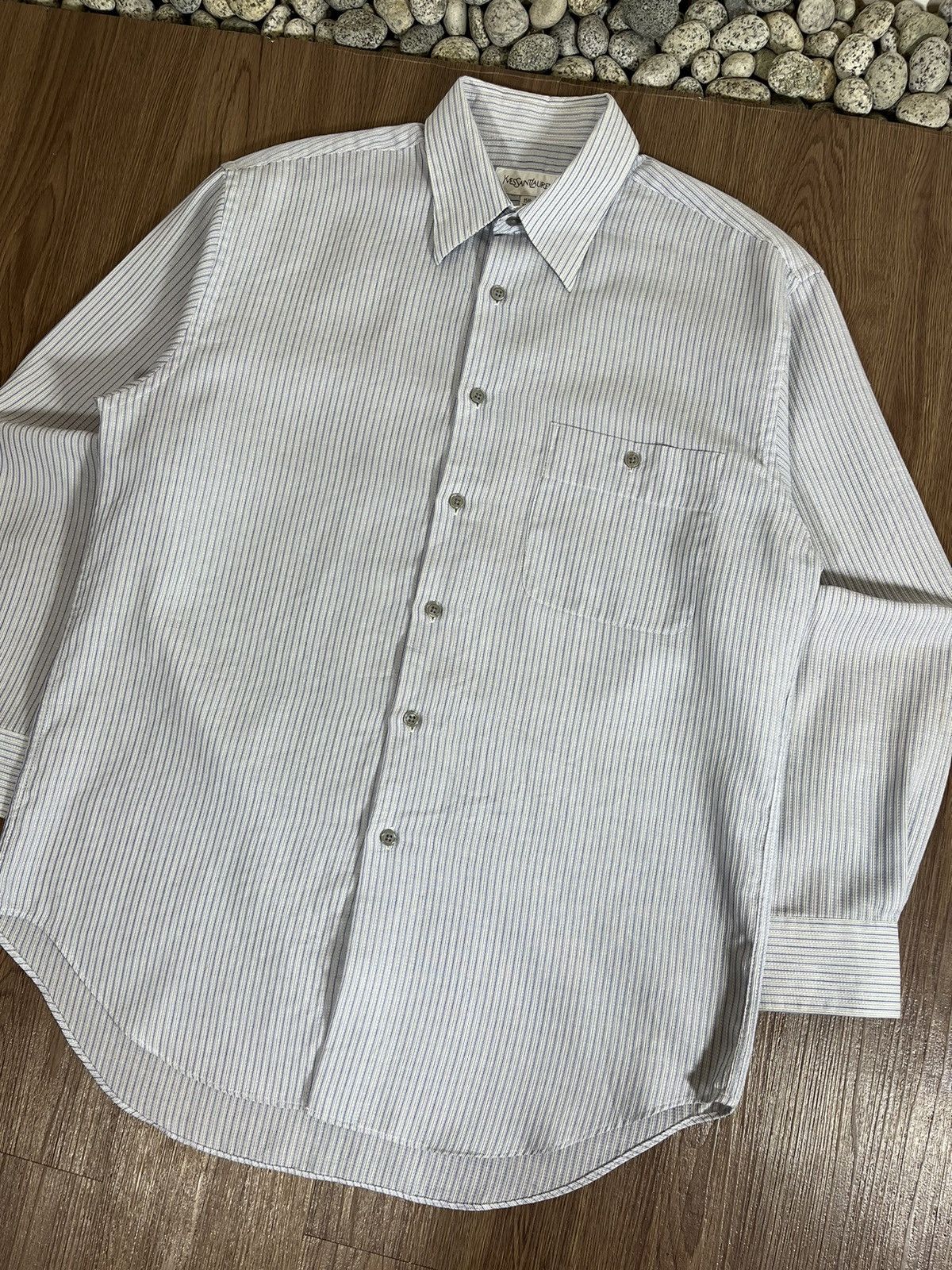 Yves Saint Laurent Yves Saint Laurent Button Shirt Size US L / EU 52-54 / 3 - 4 Thumbnail