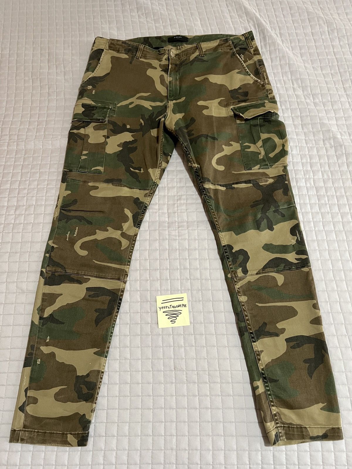 Amiri AMIRI CAMO CARGO PANTS RARE 38 | Grailed