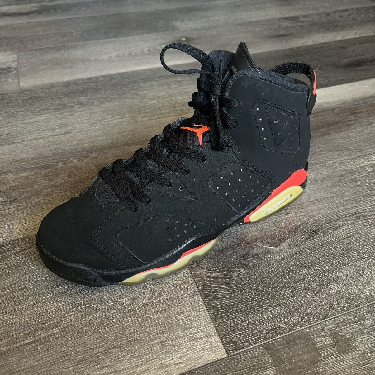 Jordan Brand Air Jordan 6 VI Retro Black Infrared 2019 GS Size 6.5Y Shoes Size US 6.5 / EU 39-40 - 8 Thumbnail