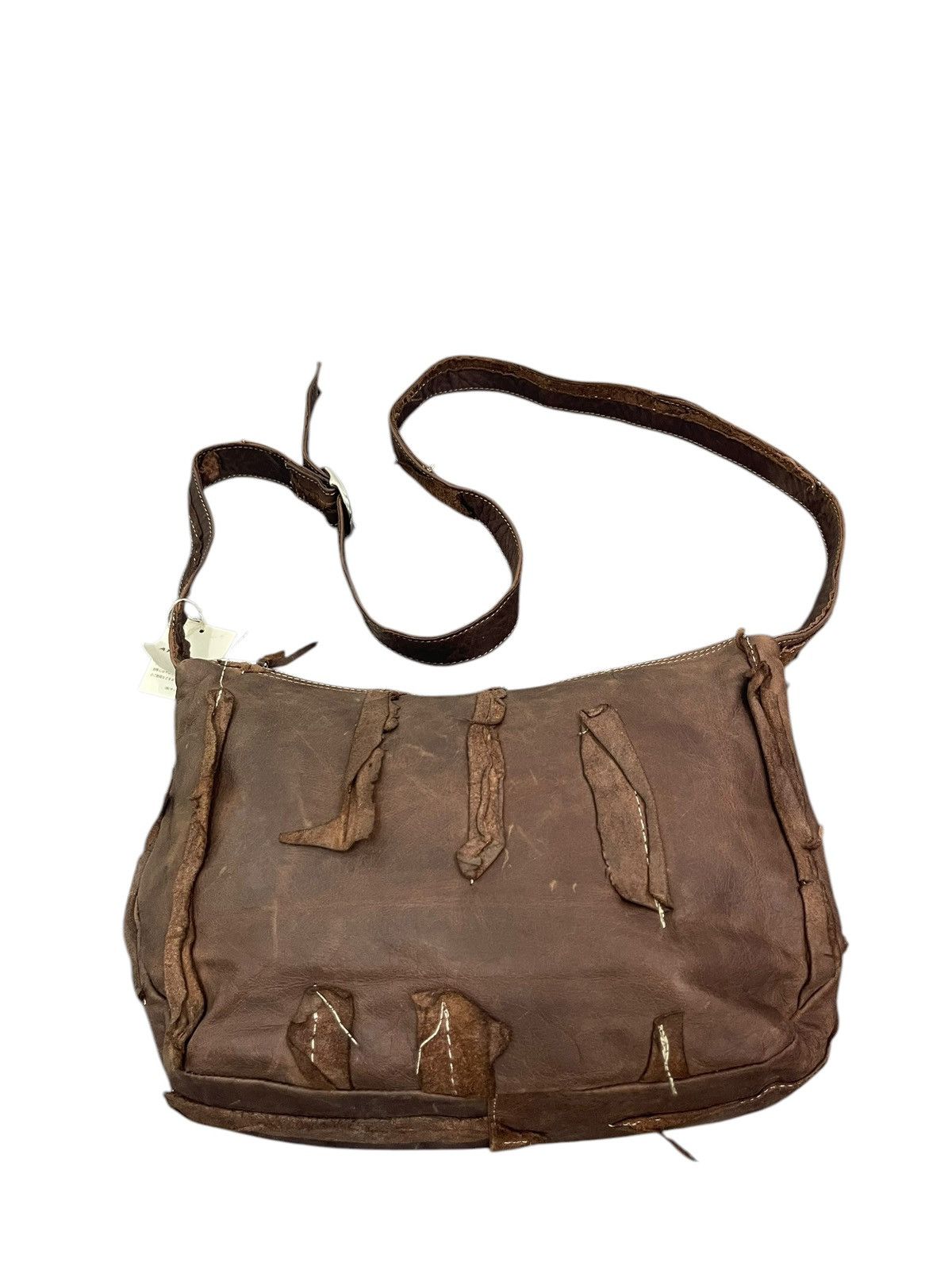 Genuine Leather New Full Leather Patchwork Sac.co Japan Cross Body Bag 1🟩3 Size ONE SIZE - 12 Thumbnail
