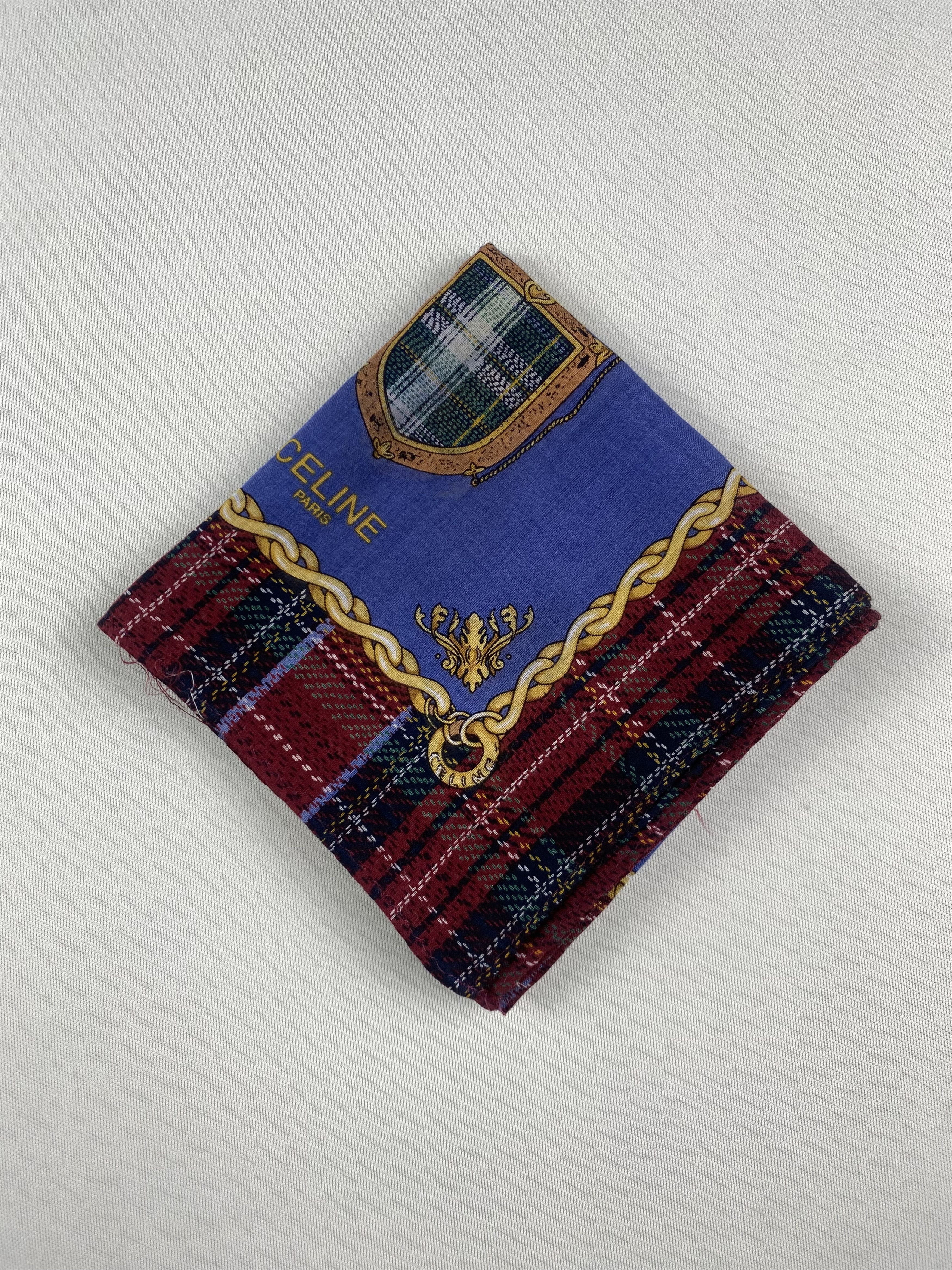 Celine Vintage Celine Handkerchief Pocket Square Bandana HM0003 Size ONE SIZE - 3 Thumbnail