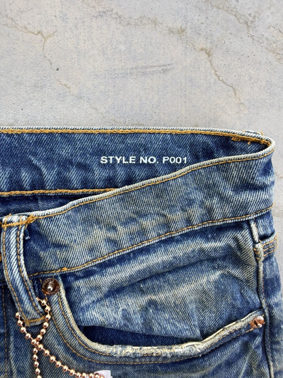 Purple Brand Purple Brand P001 Cracked Bronze Skinny Jeans Blue 29 Waist Size US 29 - 5 Thumbnail