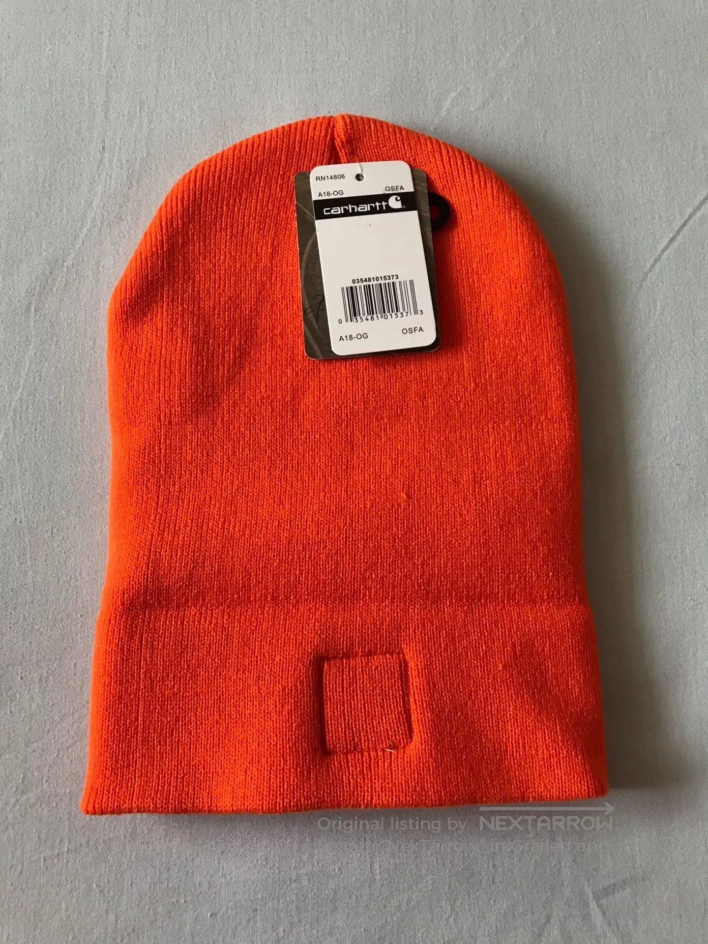 Carhartt Carhartt A18 OG Orange Knit Beanie. Size ONE SIZE - 3 Thumbnail