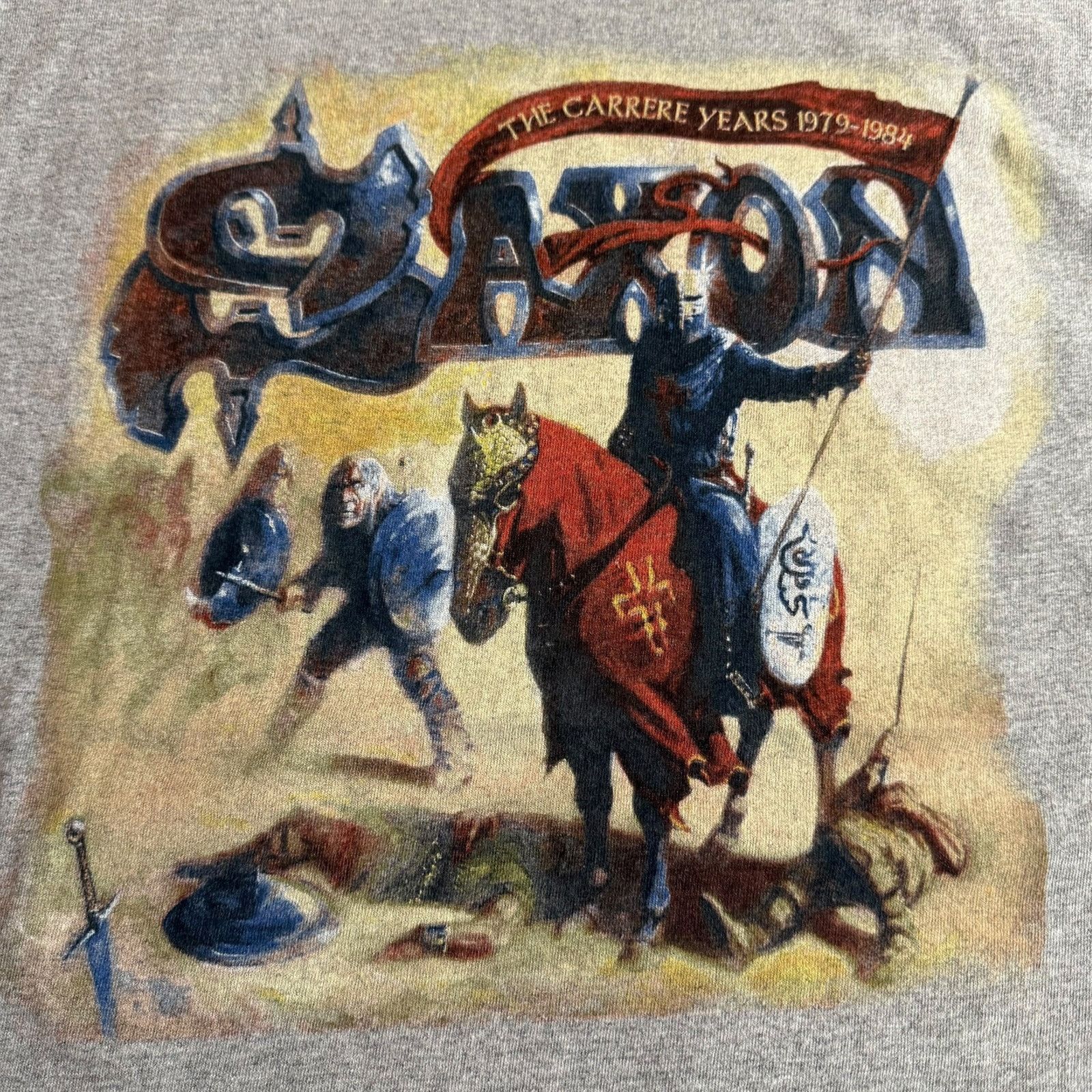 Band Tees Saxon Band 2017 Tour Gray T-Shirt Size L Size US L / EU 52-54 / 3 - 2 Thumbnail