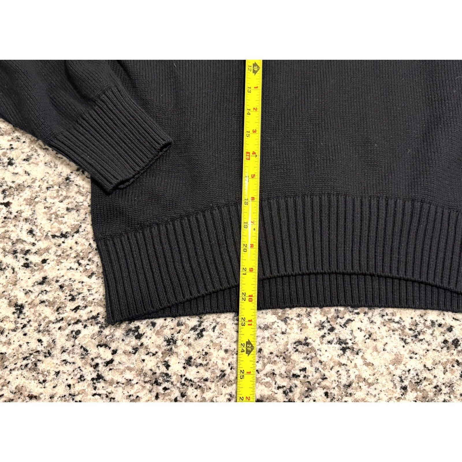 Quince Quince Sweater Crew Neck 100% Organic Cotton Womens Large Black Vintage No Size S / US 4 / IT 40 - 3 Thumbnail