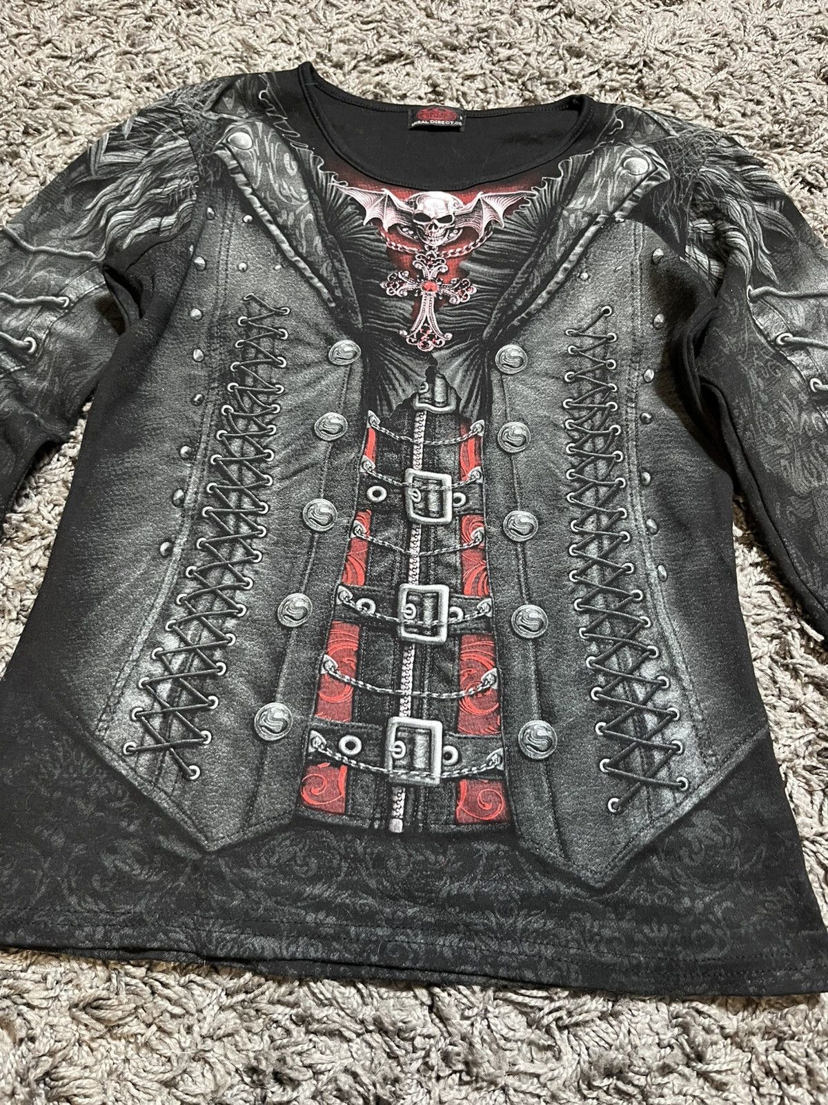 Band Tees GOTHIC SPIRAL EMO GOTH PUNK ROCK VINTAGE 00s COTTON SHIRT Size M / US 6-8 / IT 42-44 - 2 Thumbnail