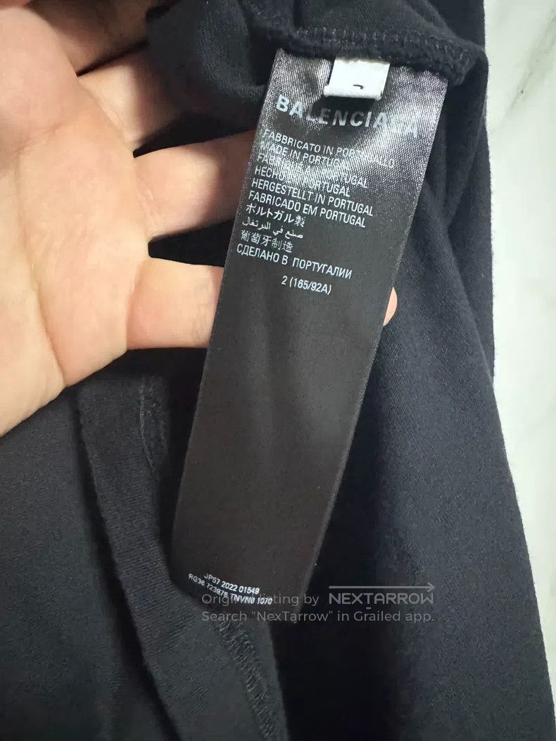 Balenciaga Balenciaga Black short-sleeve T-shirt Size US M / EU 48-50 / 2 - 4 Thumbnail