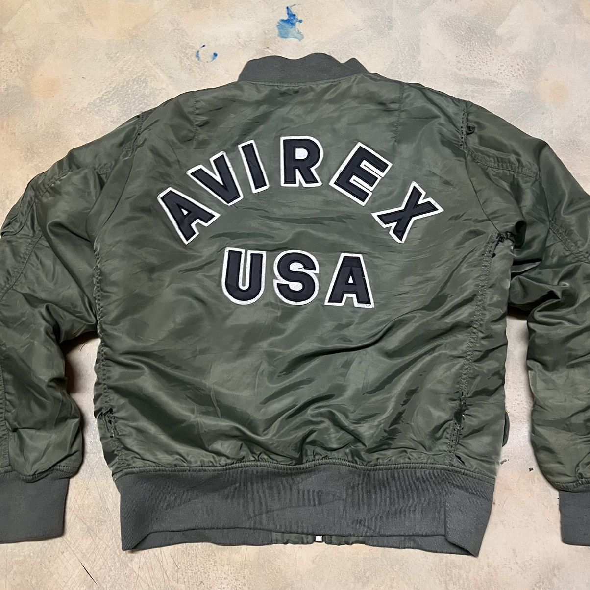 Avirex Avirex USA Big Logo Bomber Jacket Size US XL / EU 56 / 4 - 17 Thumbnail