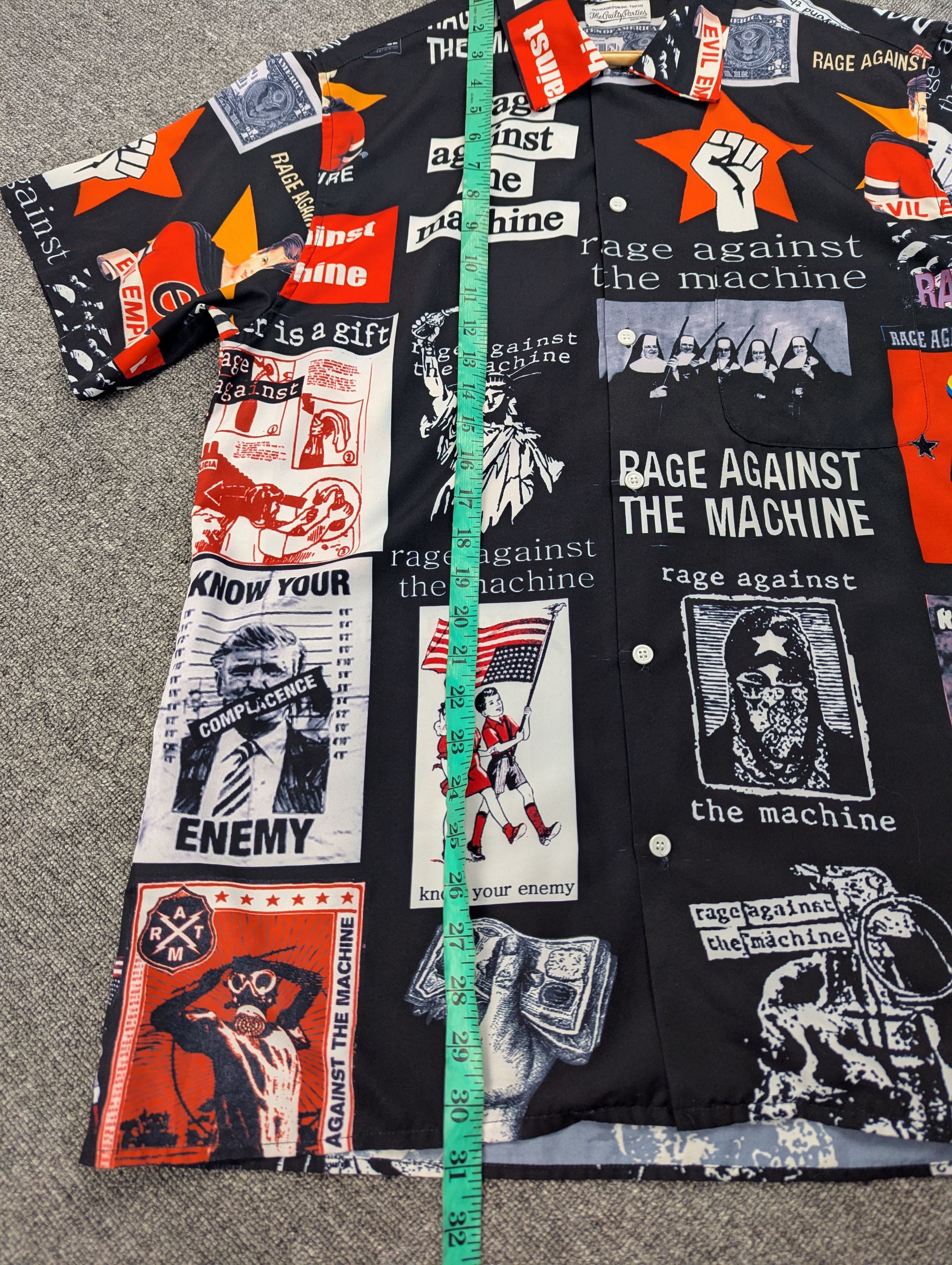 WACKO MARIA Rage Against The Machine Hawaii Shirt