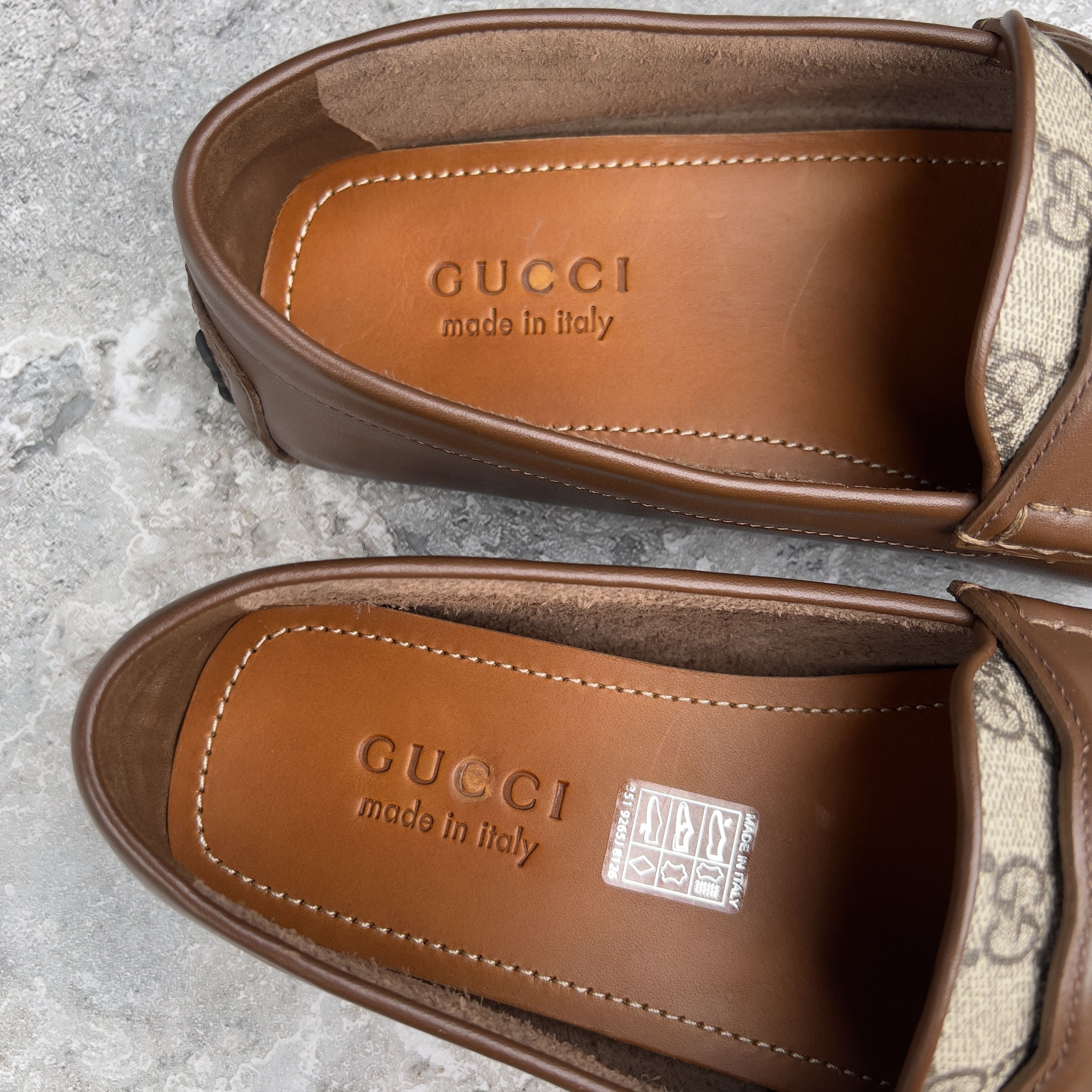 Gucci GUCCI Ayrton Interlocking GG Supreme Canvas Driver Moccasins Size US 9 / EU 42 - 11 Thumbnail