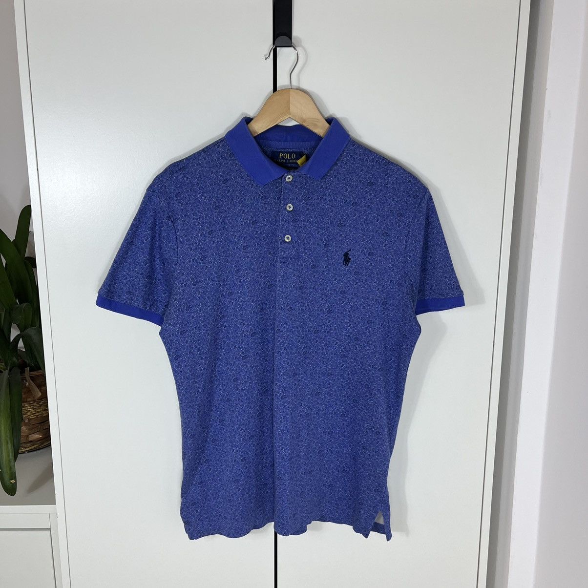 Polo Ralph Lauren Polo Ralph Lauren Flowers Blue Polo Shirt Streetwear Y2K Size US M / EU 48-50 / 2 - 1 Thumbnail