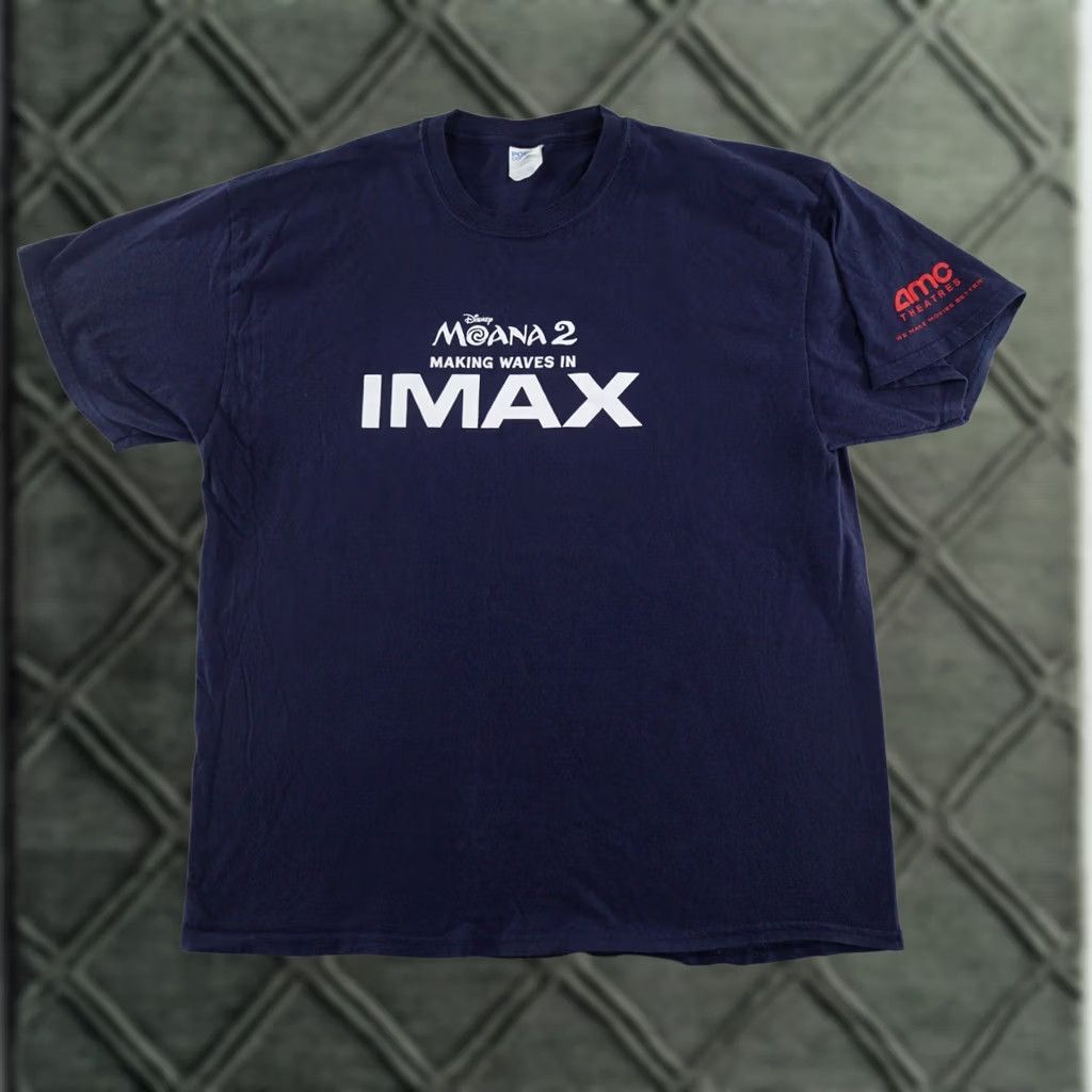 Port & Company Moana Movie Promo XL T-Shirt Mens Blue Short Sleeve Crew Neck IMAX Disney Maui 22X29 2020-2029 Port & Company Size US XL / EU 56 / 4 - 1 Thumbnail