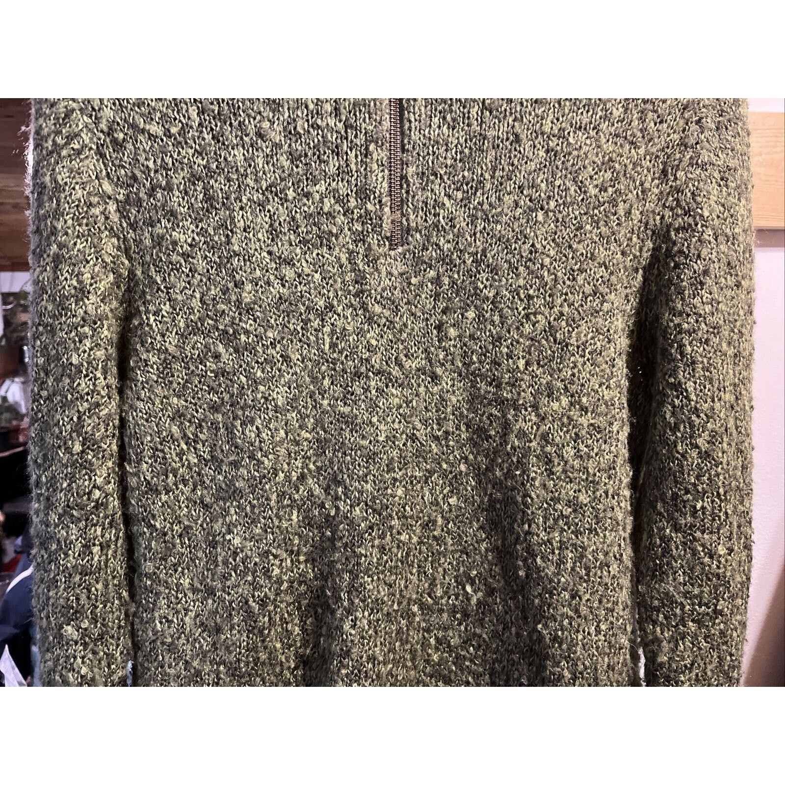 Woolrich Woolen Mills Woolrich VTG Women’s M Olive Green Wool Ramie Blend Sweater Size M / US 6-8 / IT 42-44 - 6 Thumbnail