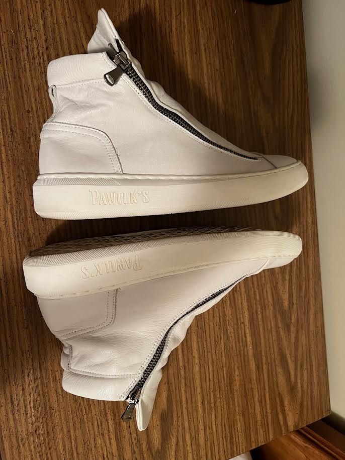 Other White Double Zip Leather High Top Size US 8.5 / EU 41-42 - 7 Thumbnail