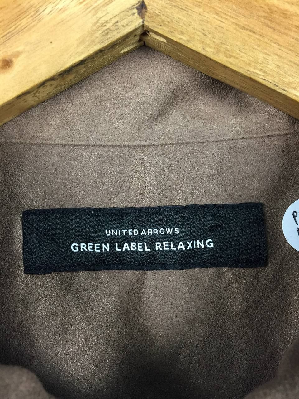 United Arrows United Arrows Green Label Komatsu Faux Suede Workwear Shirt Size US L / EU 52-54 / 3 - 7 Thumbnail