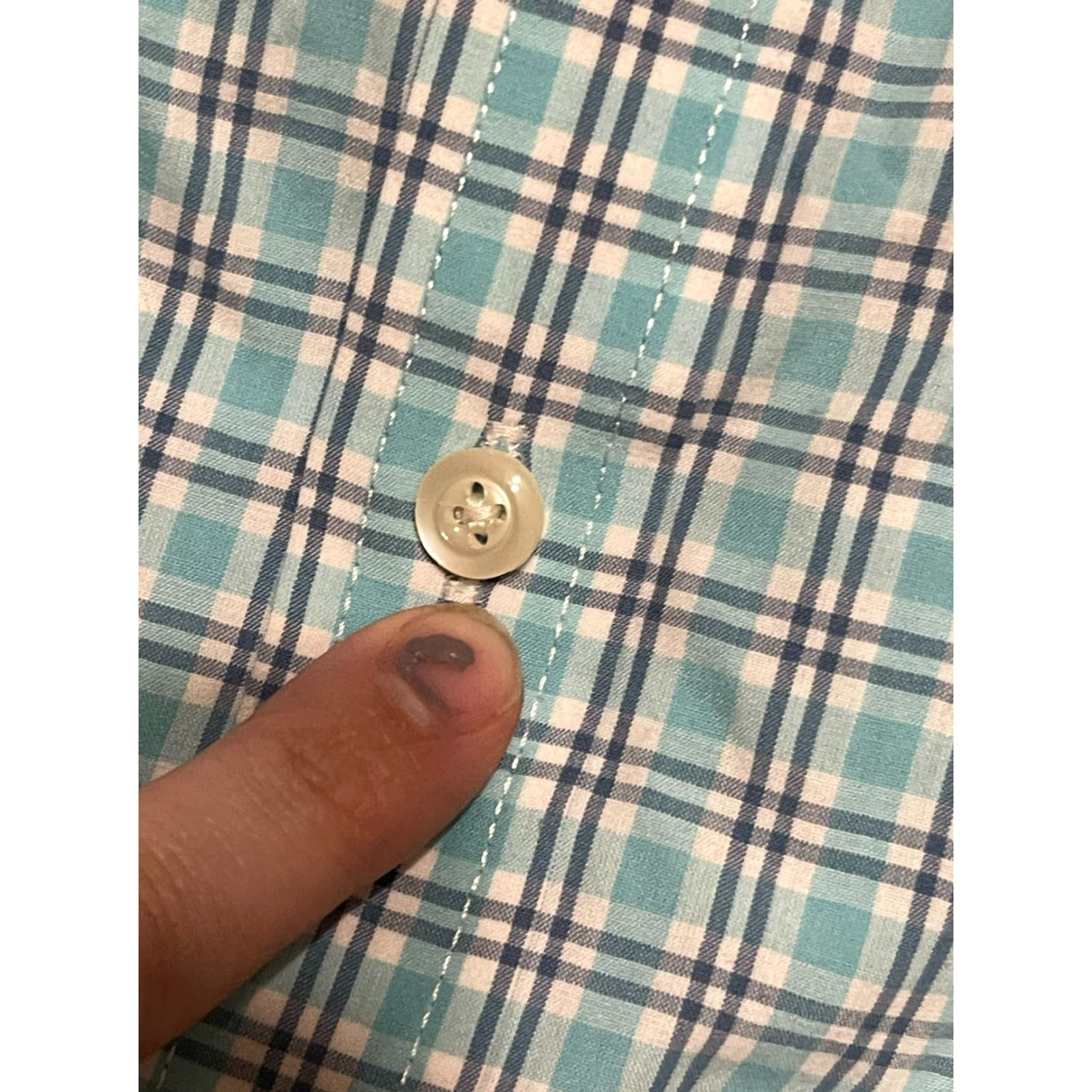 Croft & Barrow Croft & Barrow Shirt, Men's Large, Button Up, Short Sleeve, Plaid, Blue White, Casual, Regular, Collared, Men, Button-Up Shirt Size US L / EU 52-54 / 3 - 5 Thumbnail