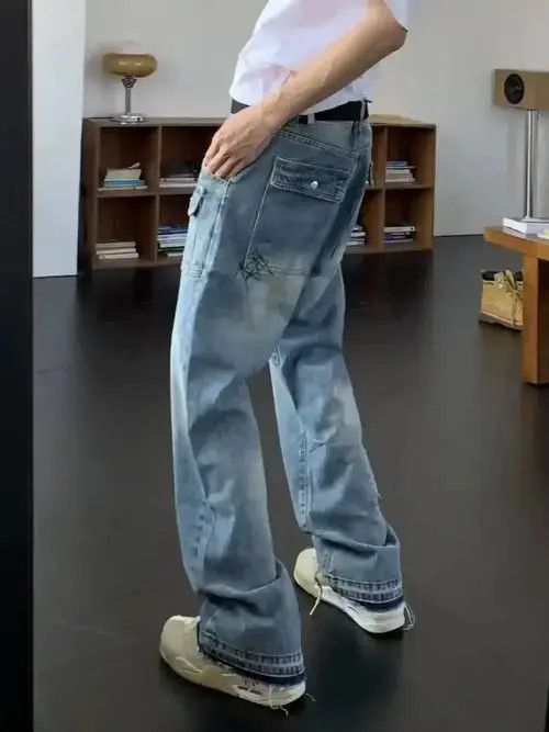 Japanese Brand faded y2k hiphop baggy cargo pants Size US 30 / EU 46 - 2 Thumbnail
