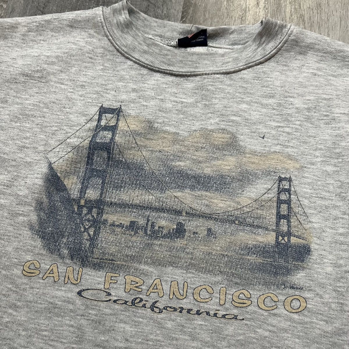 Vintage VTG San Francisco California Golden Gate Travel Sweatshirt Size US XL / EU 56 / 4 - 2 Thumbnail